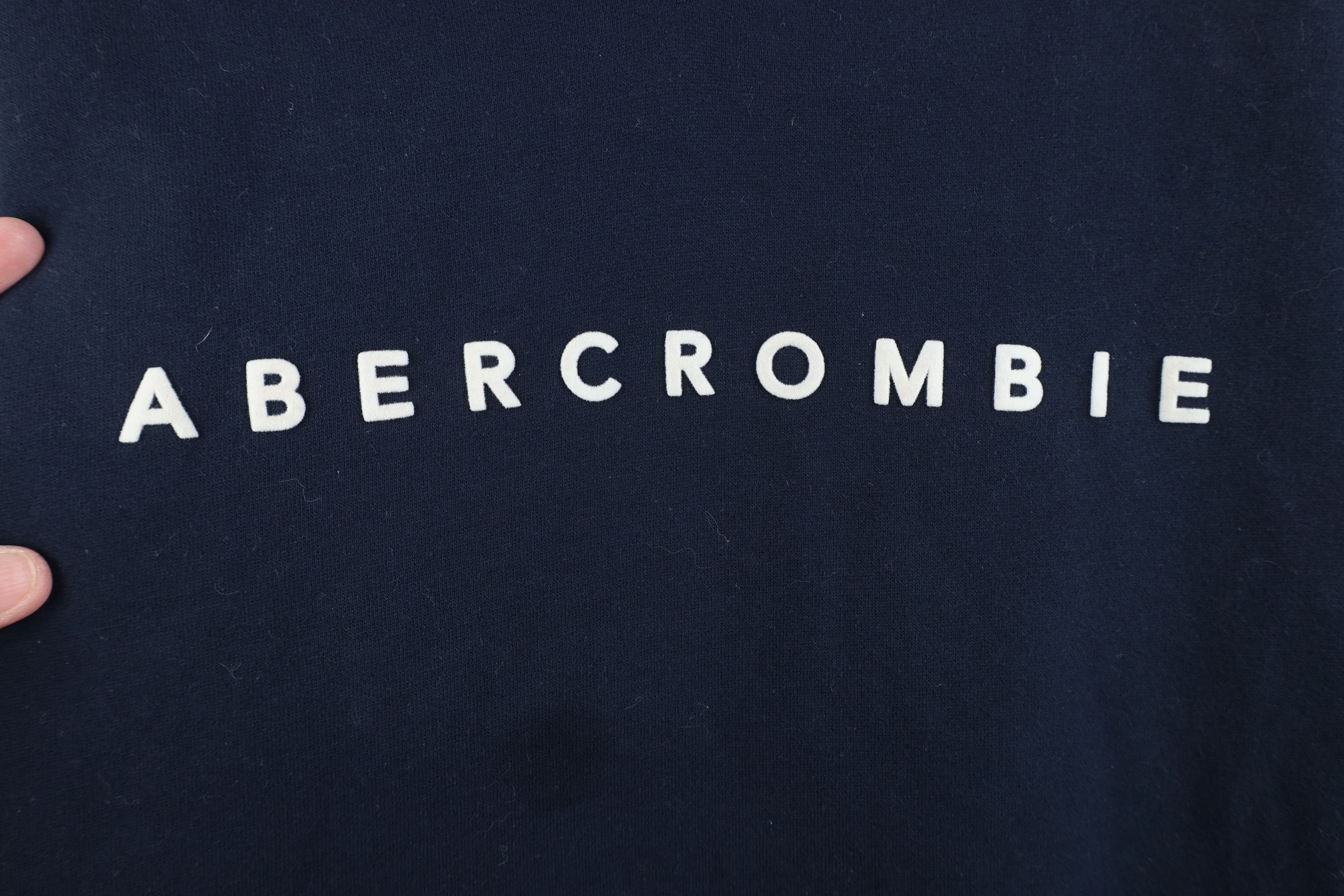 Abercrombie & Fitch Vintage Y2K Abercrombie & Fitch Sweatshirt Navy Blue Size S / US 4 / IT 40 - 4 Thumbnail