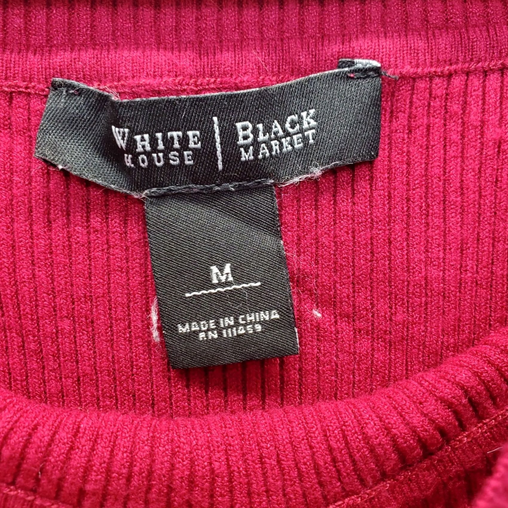 White House Black Market White House Black Market Pink Ribbed Knit Tunic Sweater Womens Medium Crew Neck Size M / US 6-8 / IT 42-44 - 5 Thumbnail