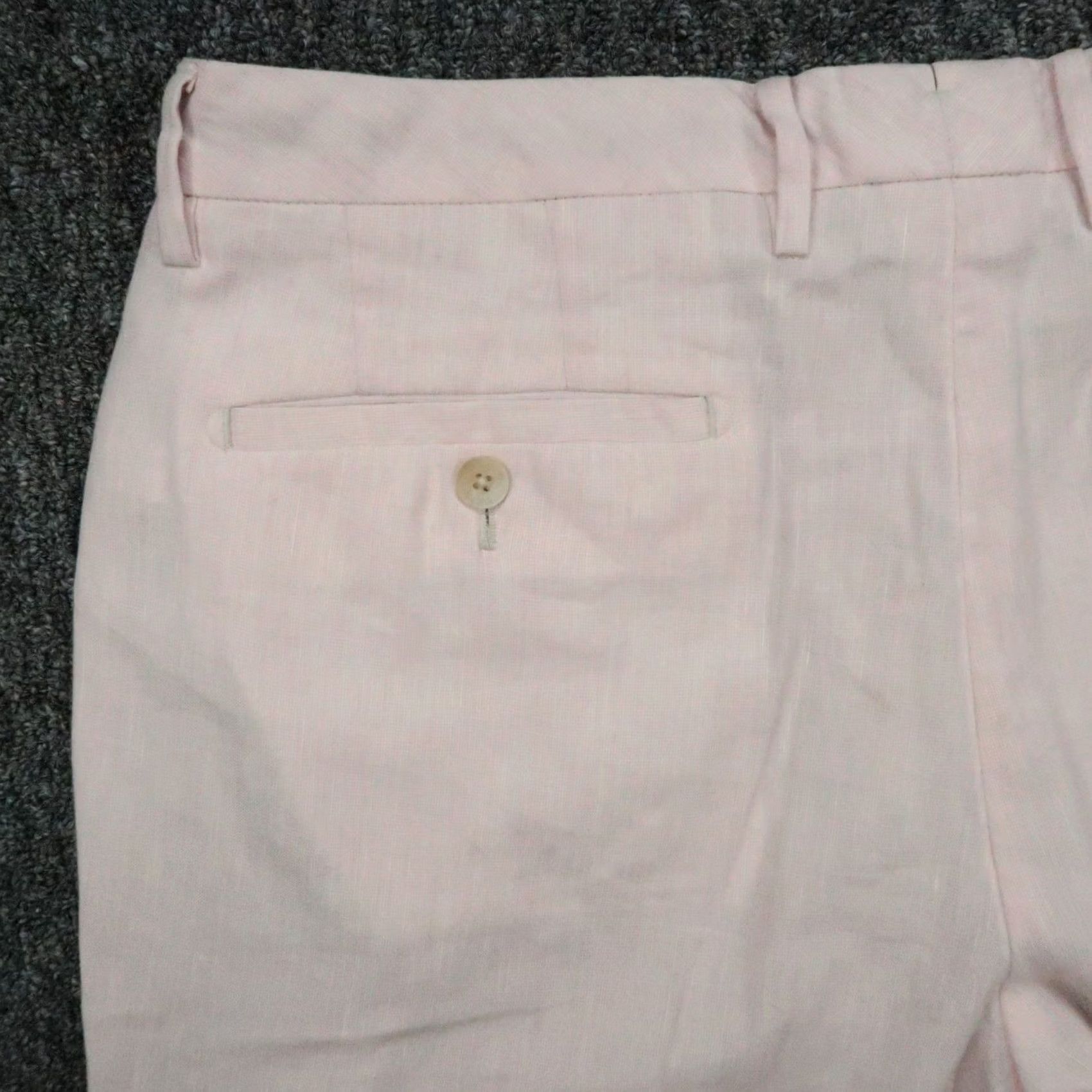 Bonobos Bonobos Pants Mens 34x32 Pink Linen Blend Chino Lightweight Stretch Flat Front Slim Athletic - Mens Pants Pink Linen Blend Chino Lightweight Stretch Size US 34 / EU 50 - 6 Thumbnail