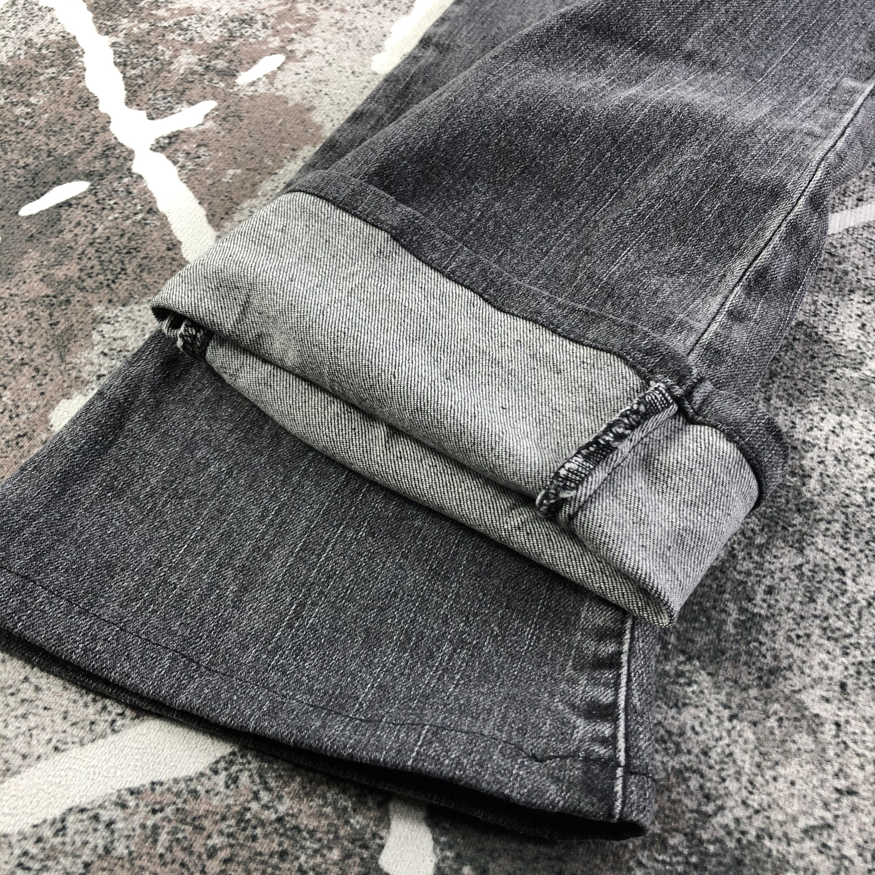 Japanese Brand Cimarron Faded Black Flared Denim KJ1969 Size 27" / US 4 / IT 40 - 6 Thumbnail