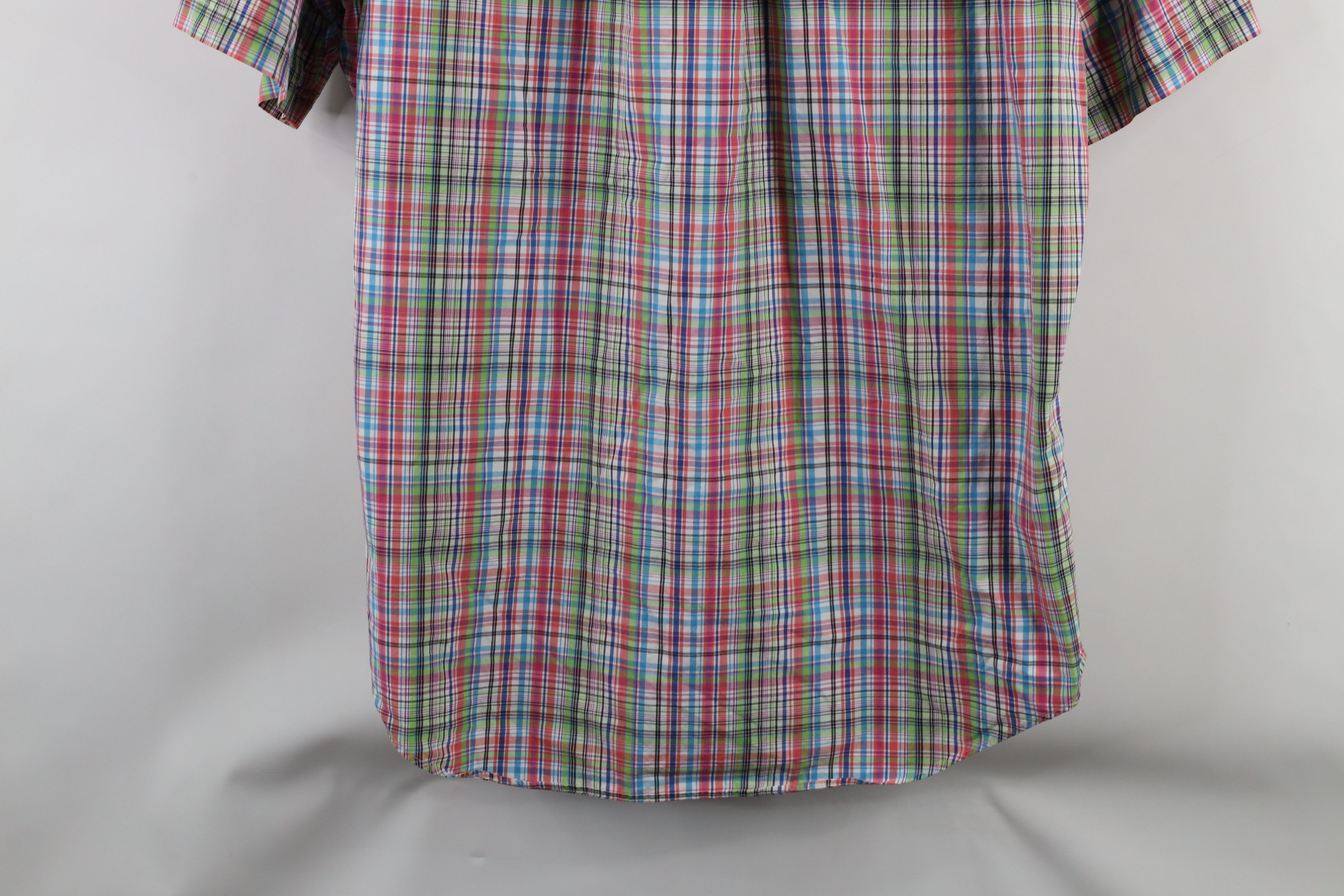 Ralph Lauren × Vintage Vintage 90s Ralph Lauren Fit Rainbow Plaid Button Down Shirt Size US L / EU 52-54 / 3 - 10 Thumbnail