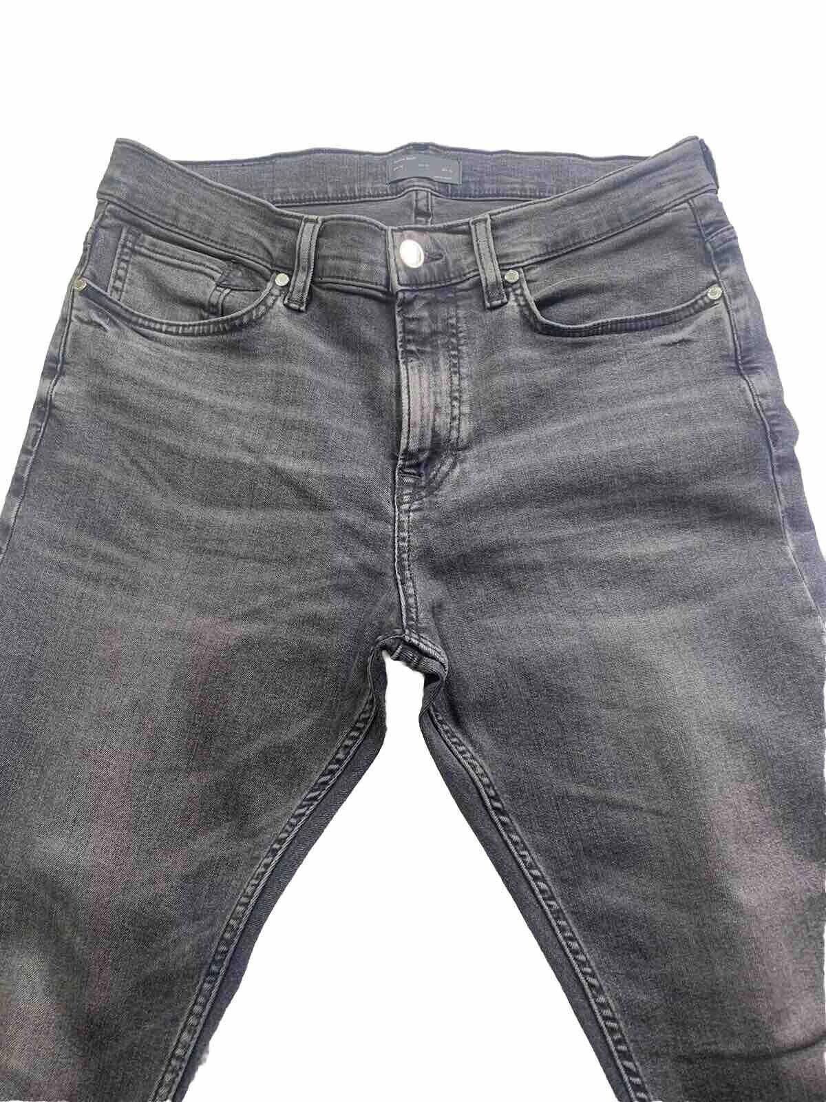 Zara Zara Jeans Men 32 Black Denim Medium Wash Pants Size US 32 / EU 48 - 2 Thumbnail