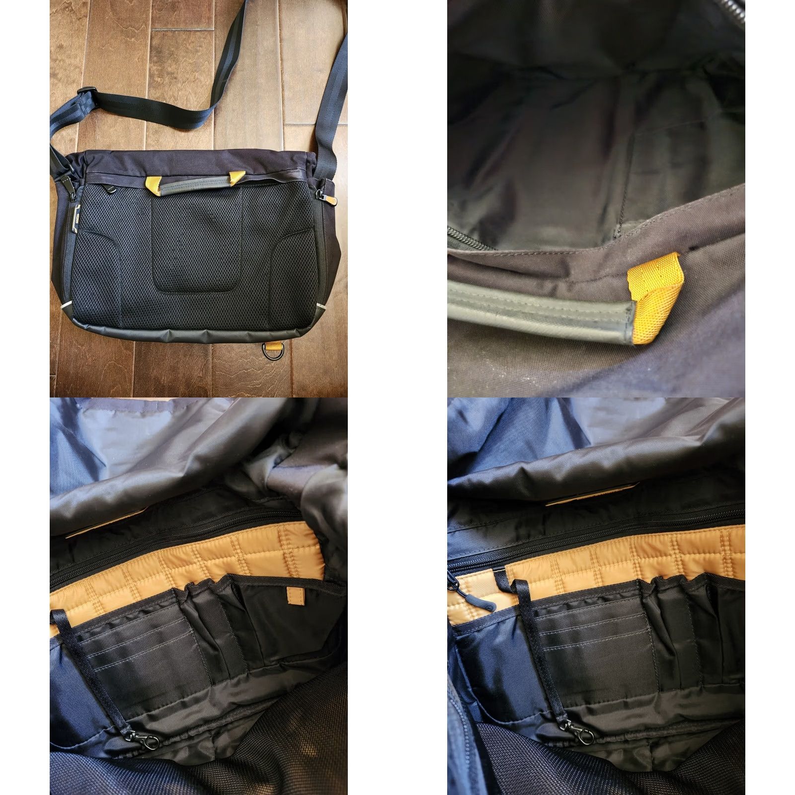 Tumi Tumi T-Tech Spell Out Crossbody Messenger Bag Briefcase Travel Bag Medium Black Mens Size ONE SIZE - 10 Thumbnail