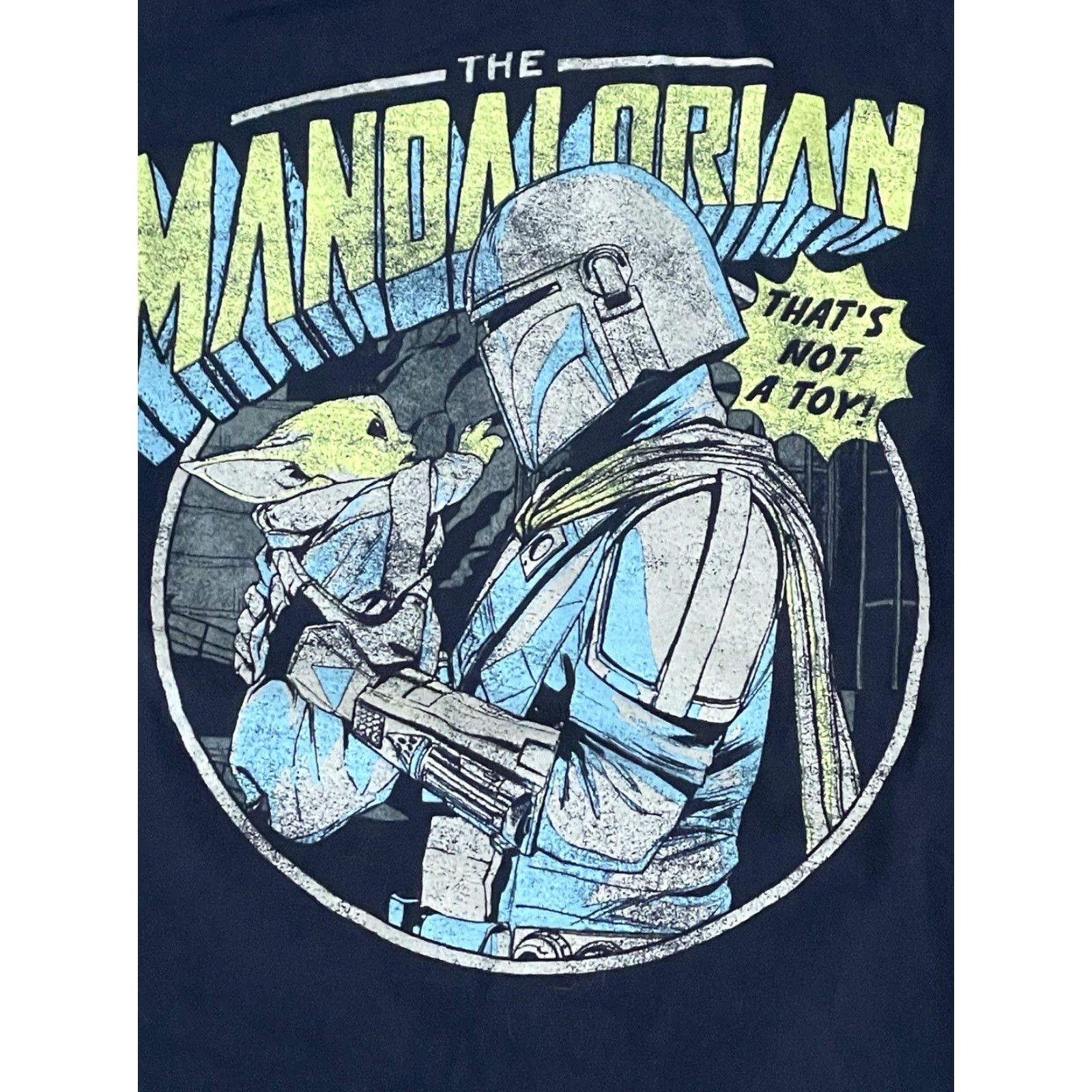 Star Wars Mandalorian Mad Engine T-Shirt Blue Medium Men M Star Wars Movie T-Shirt Size US M / EU 48-50 / 2 - 2 Thumbnail