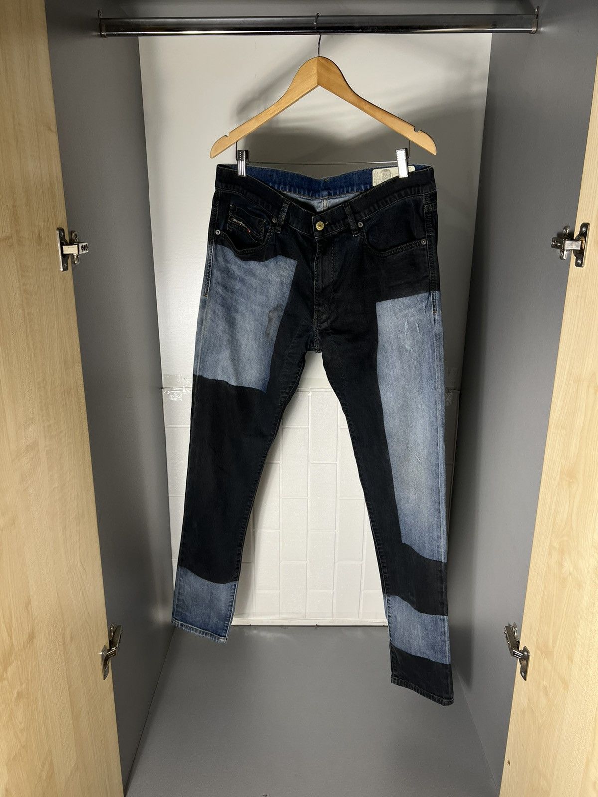 Diesel VINTAGE DIESEL INDUSTRY DENIM DIVISION DESIGNER JEANS Y2K Size US 34 / EU 50 - 7 Thumbnail