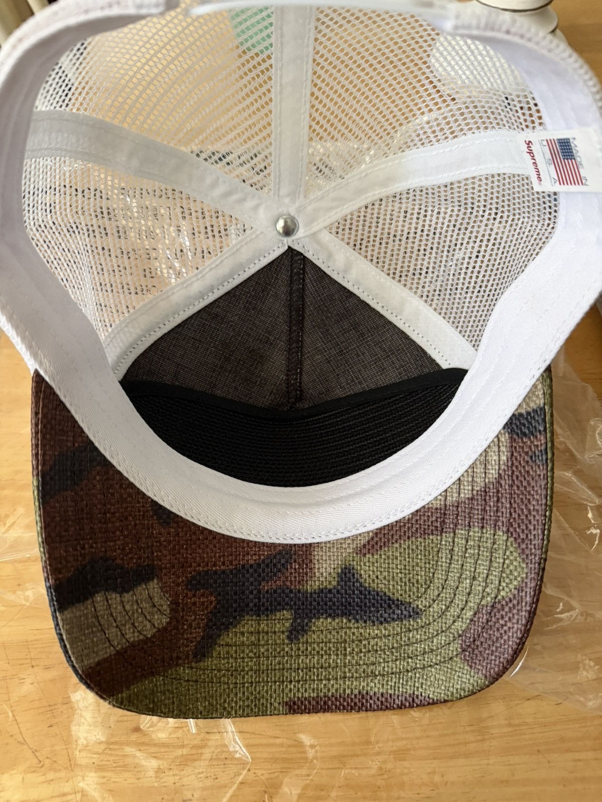 Supreme Raffia Mesh Back 5-Panel Camo 迷彩 Supreme Raffia Mesh Back 5-Panel Hat Woodland Camo