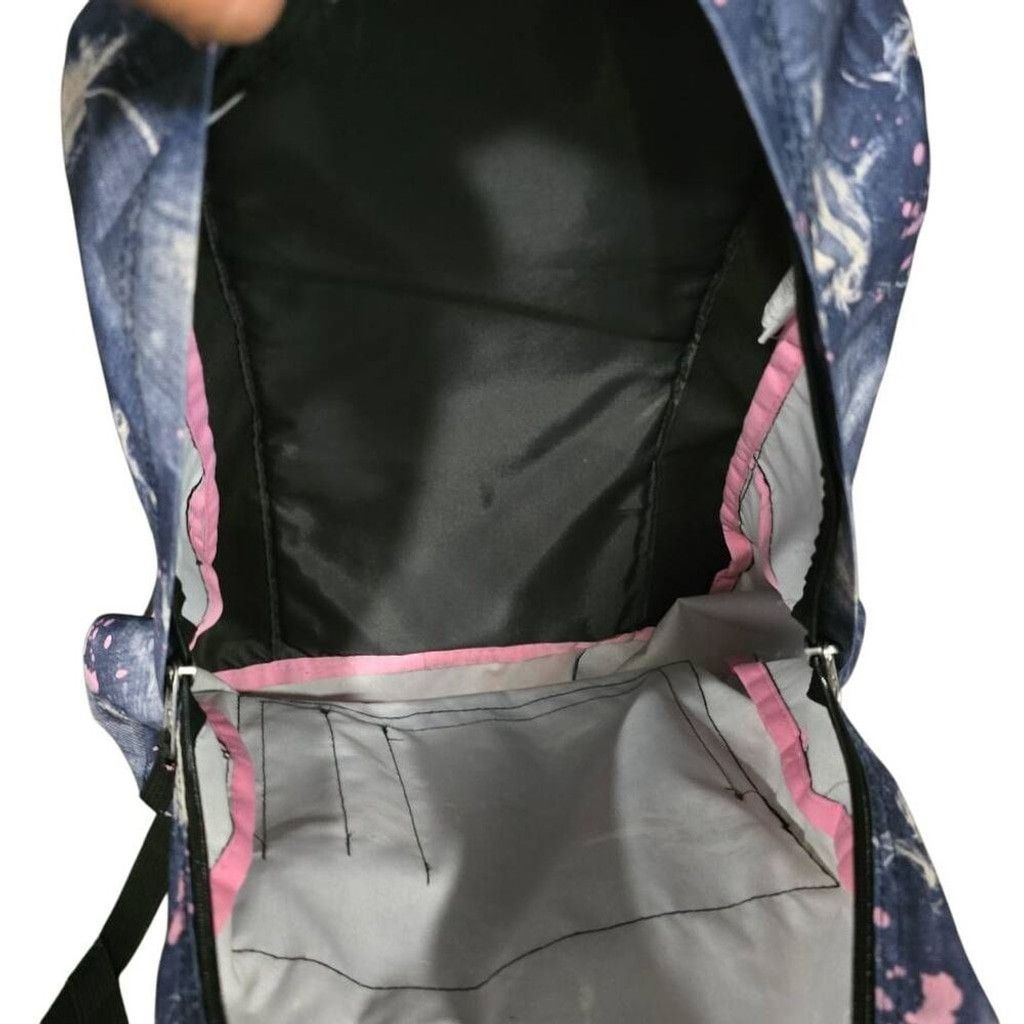 Jansport Jansport Superbreak Nylon Backpack Blue Pink Distressed Deni Size ONE SIZE - 7 Thumbnail