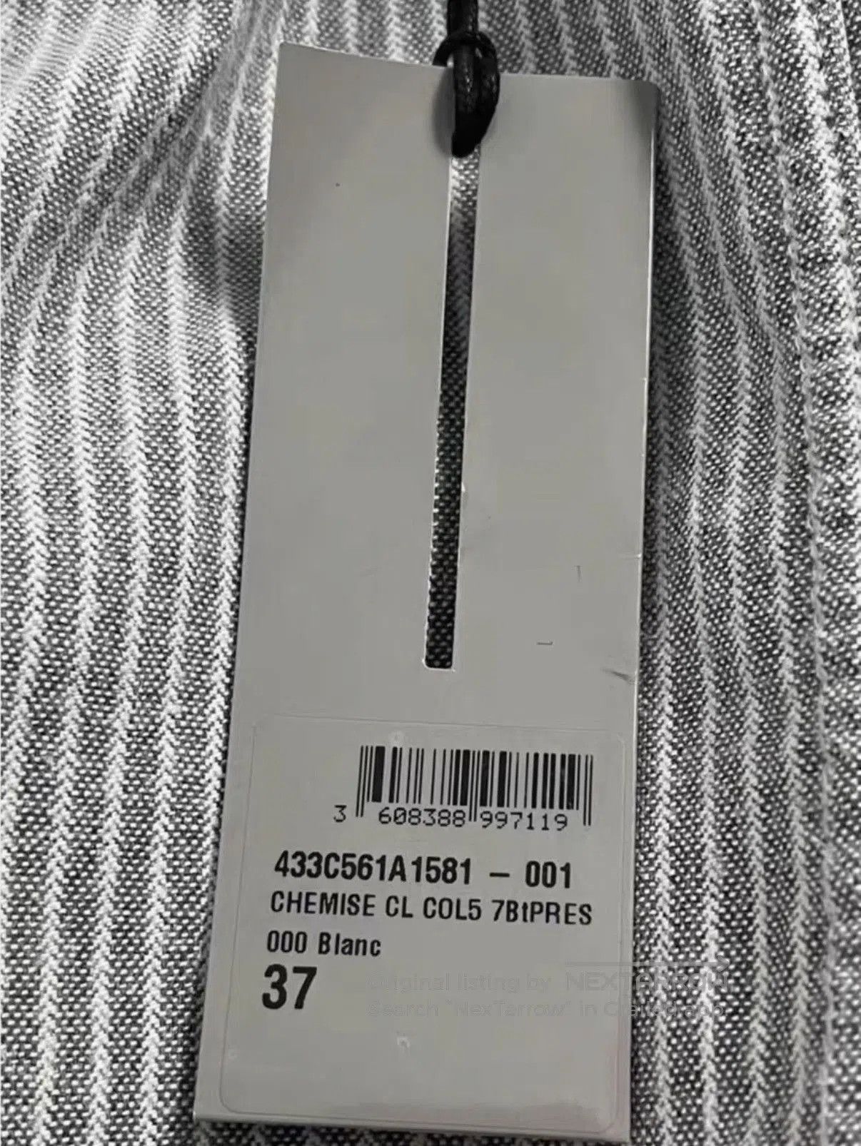 Dior White Striped Long Sleeve Button. Size US M / EU 48-50 / 2 - 6 Thumbnail