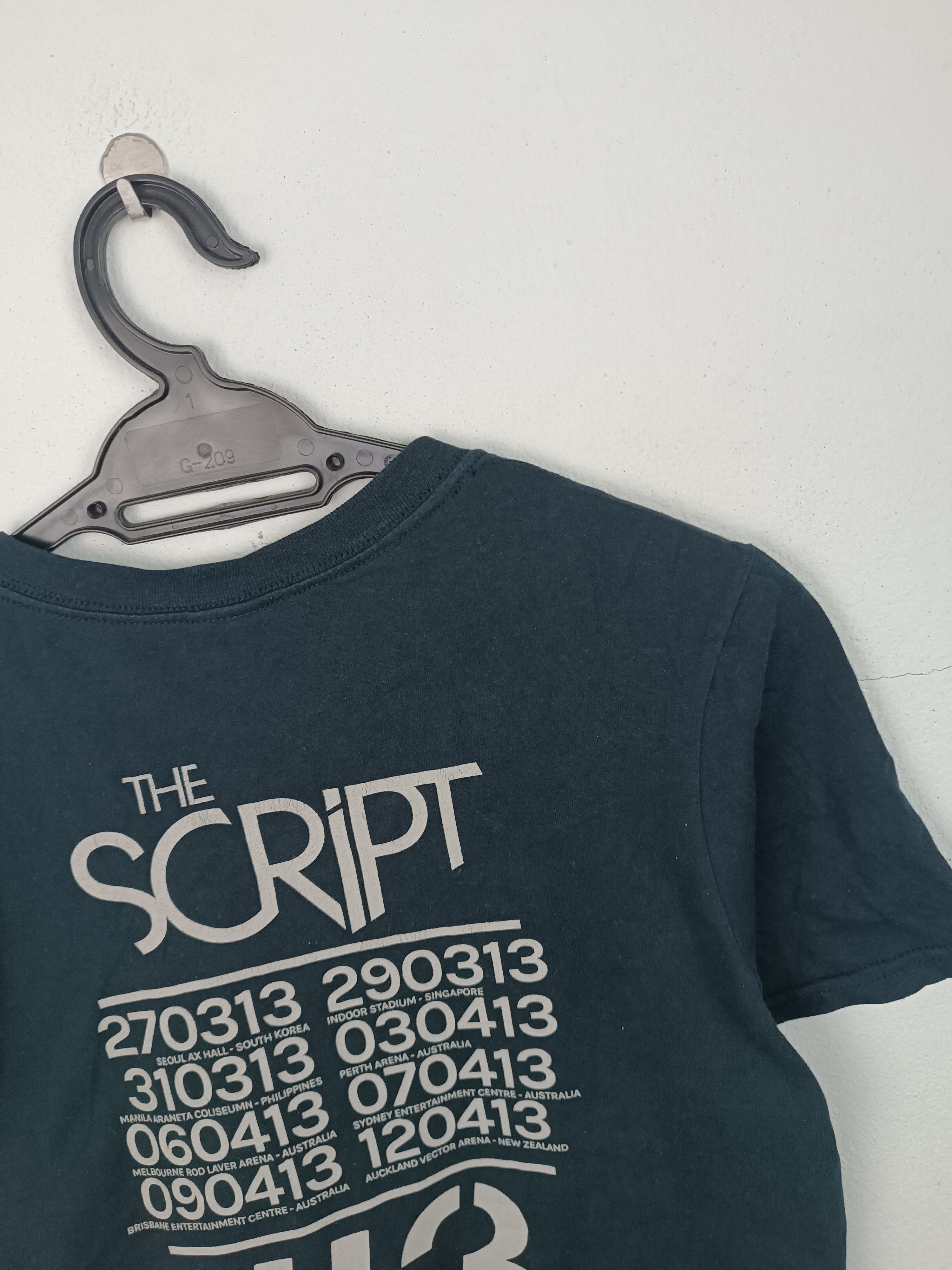 Band Tees VINTAGE 2013 THE SCRIPT WORLD TOUR TEE maroon 5 greenday Size US S / EU 44-46 / 1 - 14 Thumbnail