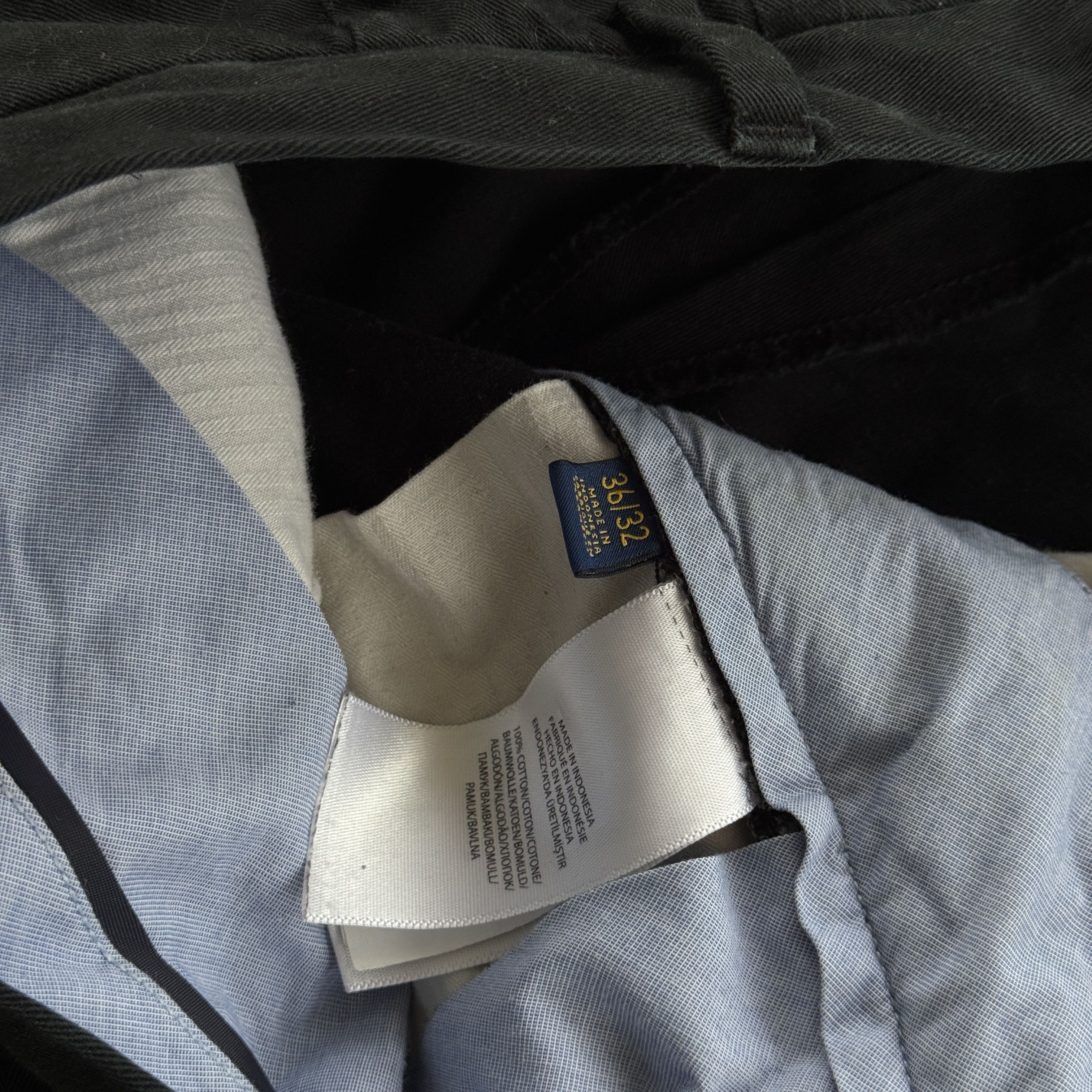 Polo Ralph Lauren Polo Ralph Lauren Black Cotton Chino Pants Men Trousers Size US 36 / EU 52 - 6 Thumbnail