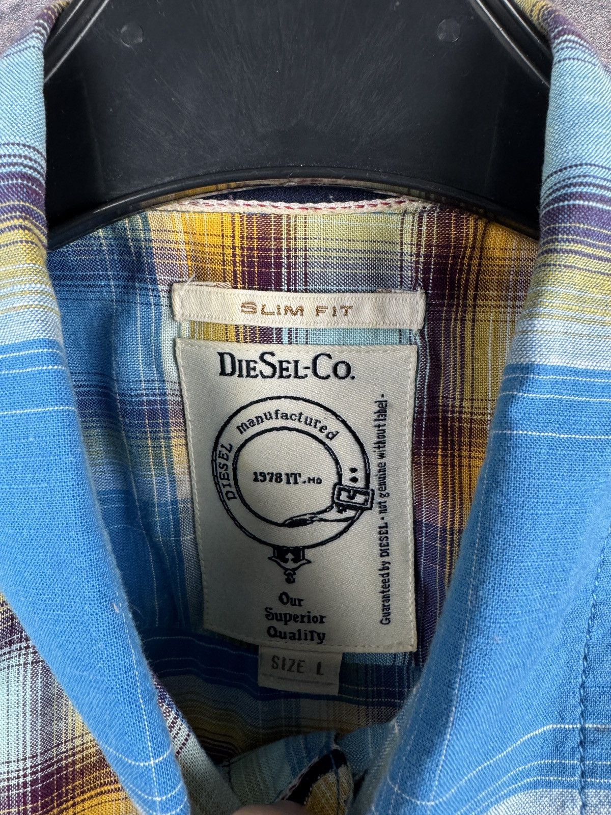 Diesel Diesel-Co Shirt Button Up Streetwear Multicolor Checkered Size US L / EU 52-54 / 3 - 7 Thumbnail