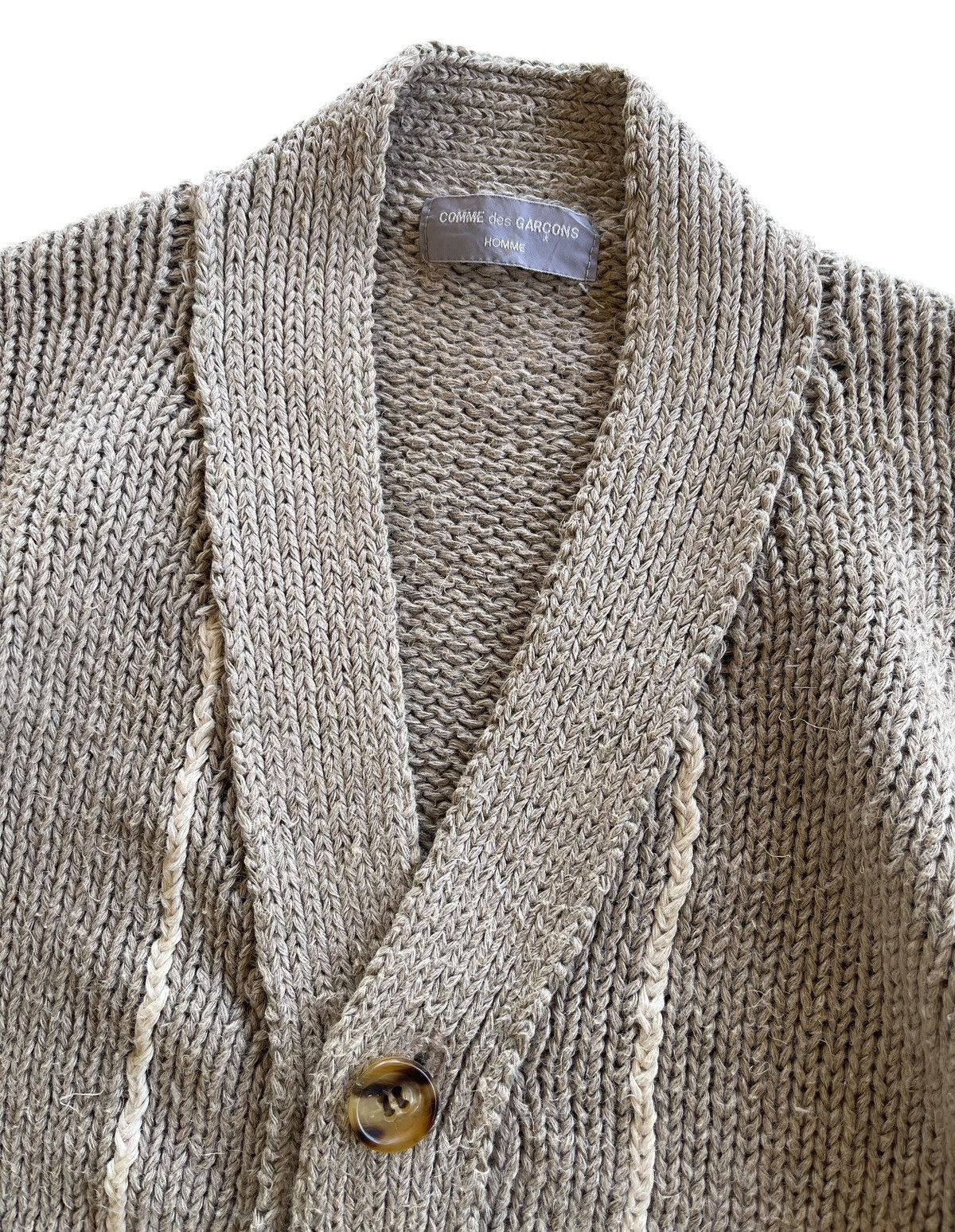 Comme des Garcons Homme Vintage CDG Homme Cable Knit Cardigan Size US L / EU 52-54 / 3 - 3 Thumbnail