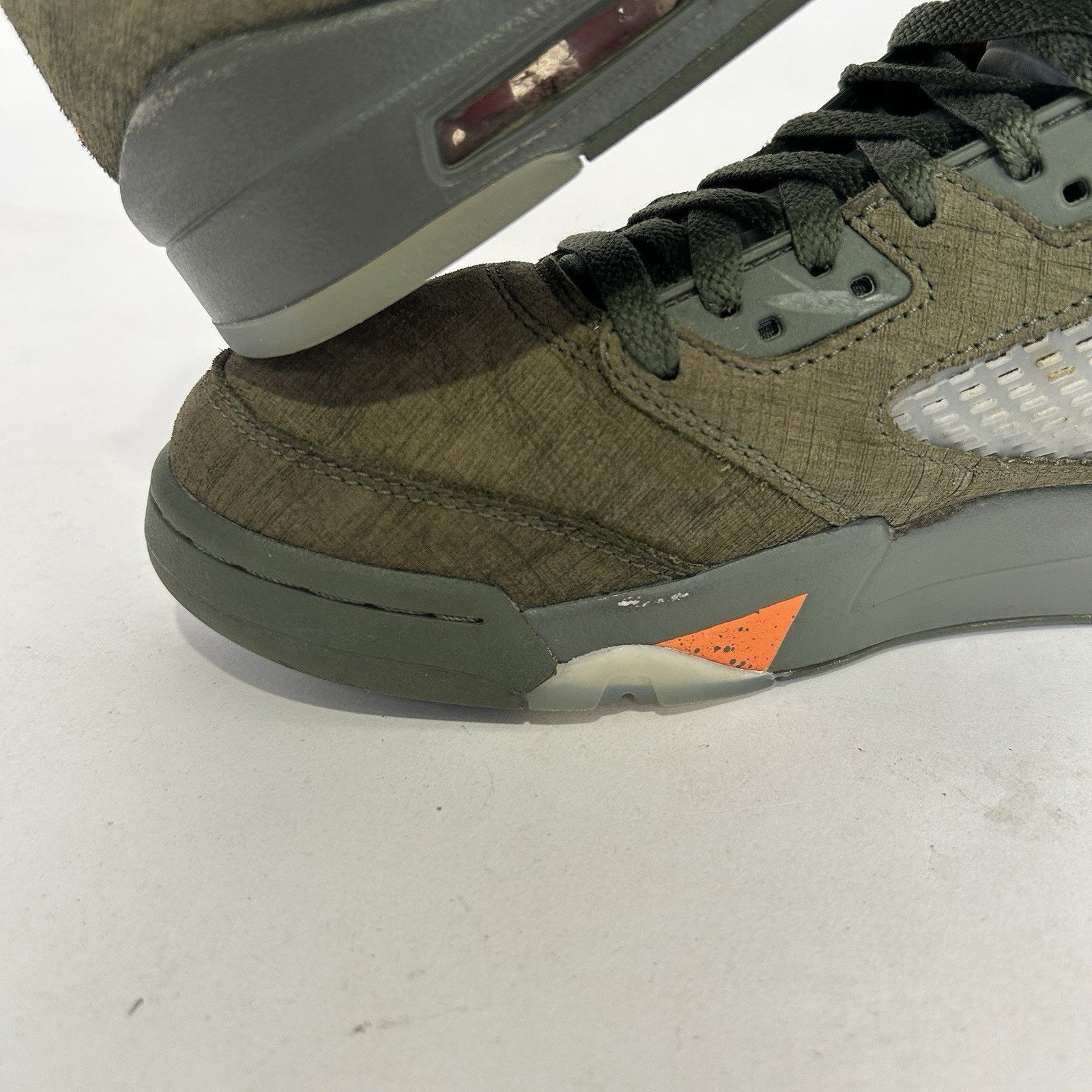 Jordan Brand Nike Air Jordan 5 Retro OG “Olive/Green Orange Grey” Size US 8.5 / EU 41-42 - 8 Thumbnail