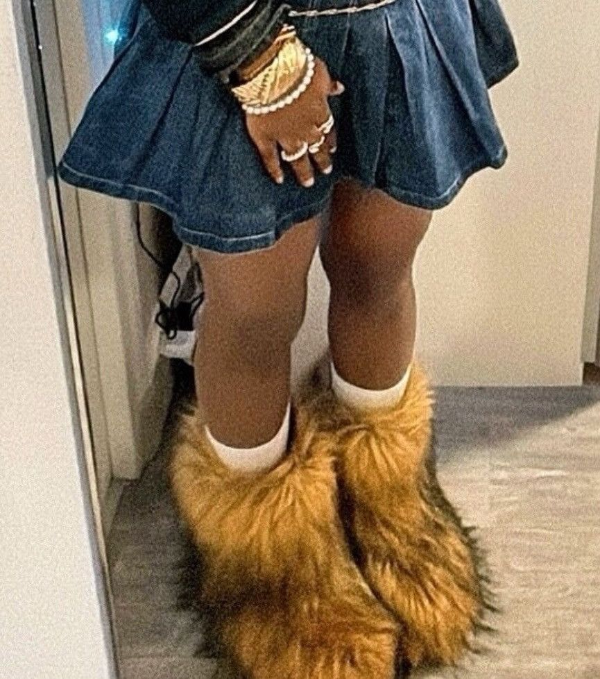 Other Y2K Fur Boots Size US 7 / IT 37 - 3 Thumbnail