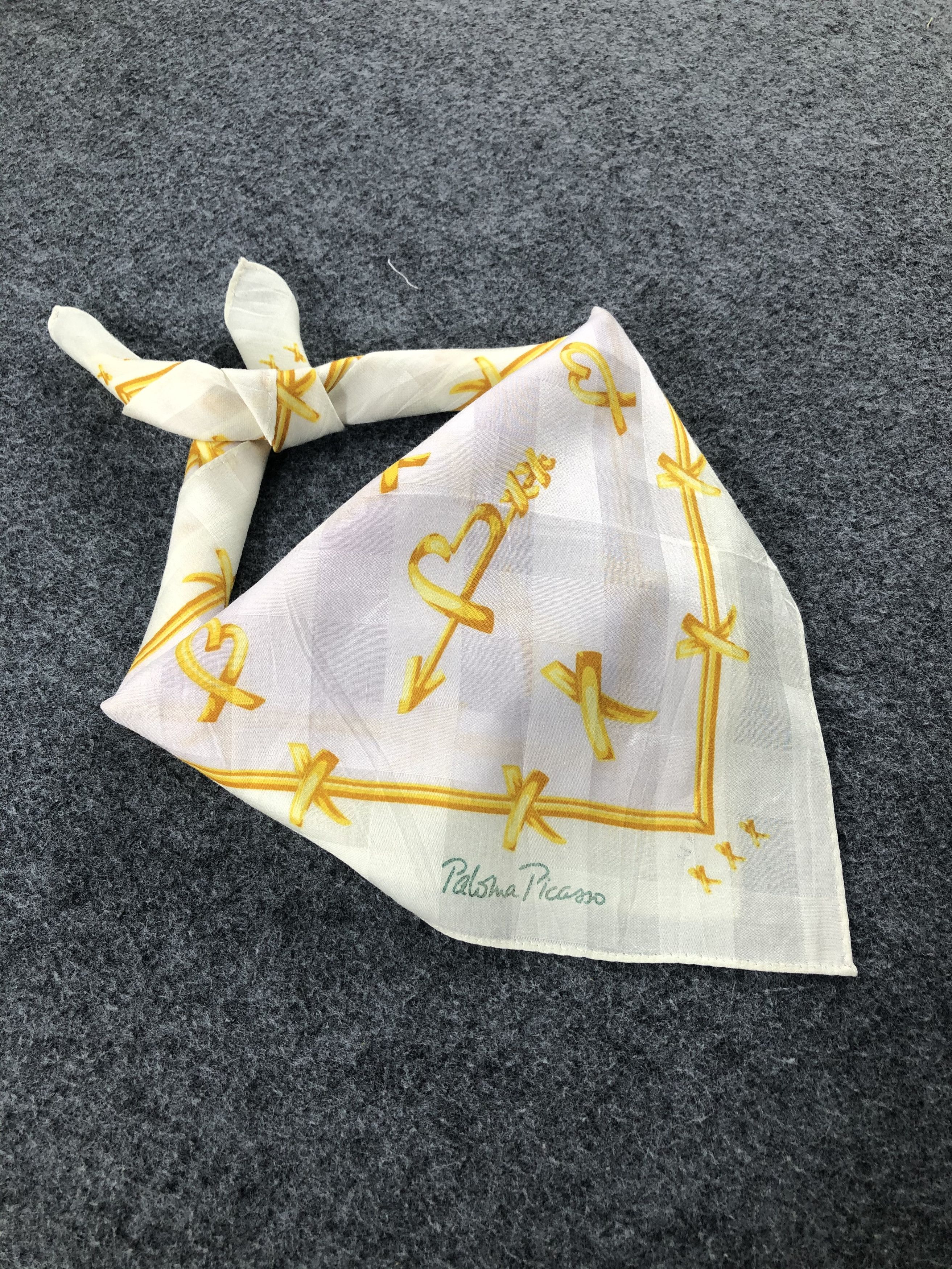 Paloma Picasso × Vintage Paloma Picasso Handkerchief / Bandana / Neckerchief Size ONE SIZE - 2 Thumbnail