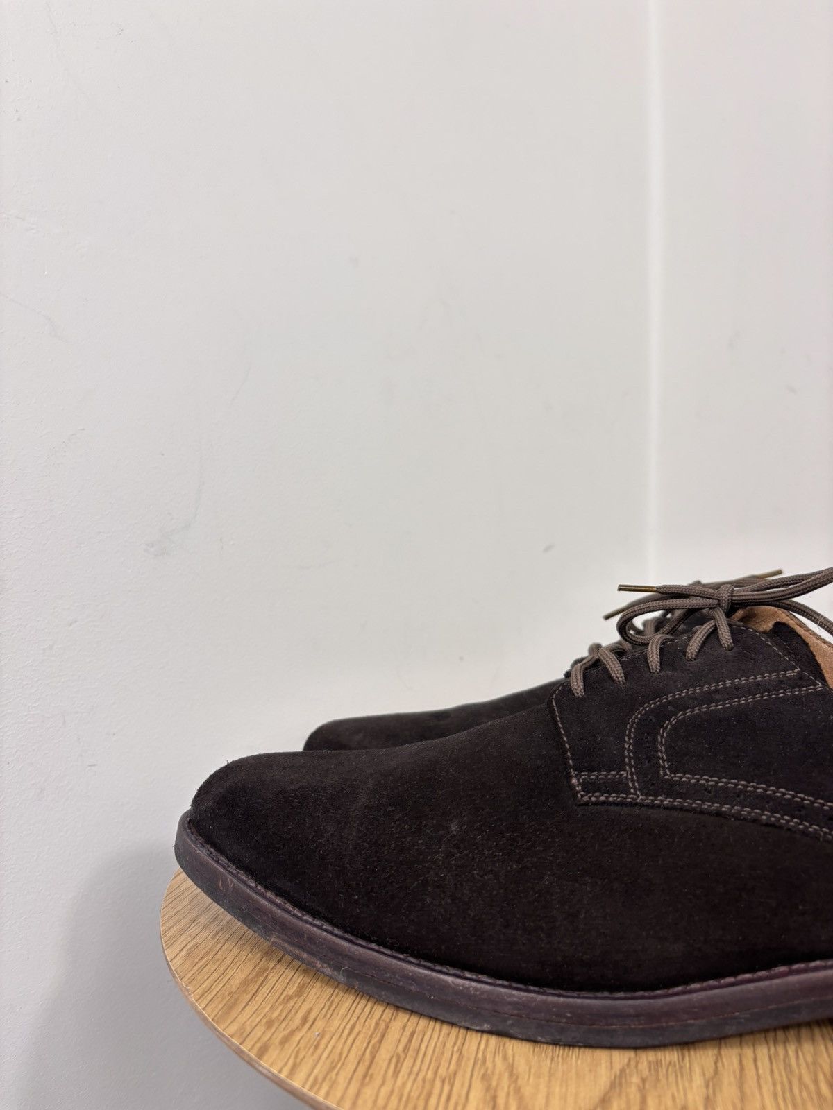 Heinrich Dinkelacker Heinrich Dinkelacker Men’s Dark Brown Suede Leather Shoes Size US 12 / EU 45 - 12 Thumbnail