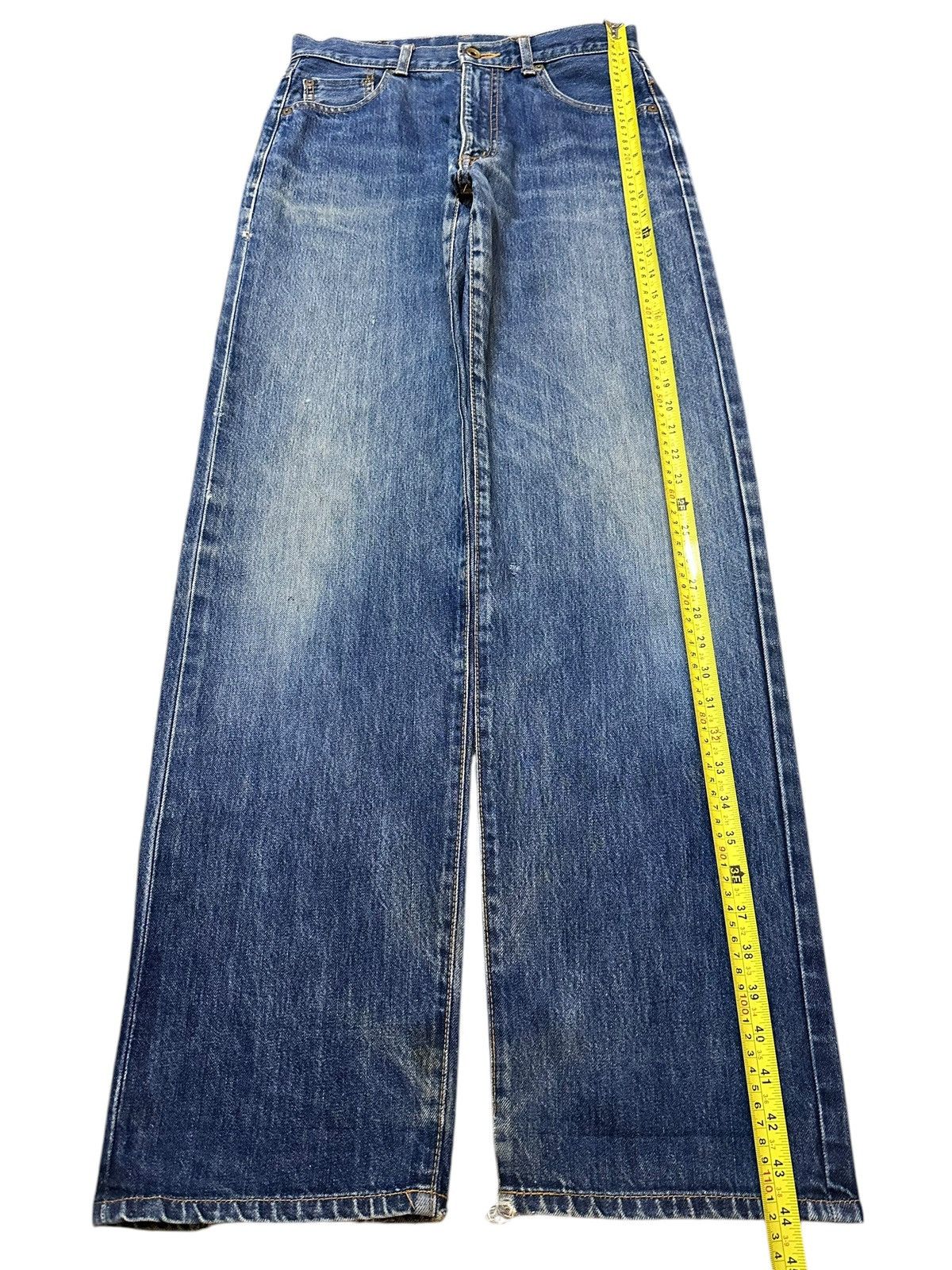 Helmut Lang Vintage Japanese Brand Blue Faded Wash Style Baggy Jeans Size US 29 - 12 Thumbnail