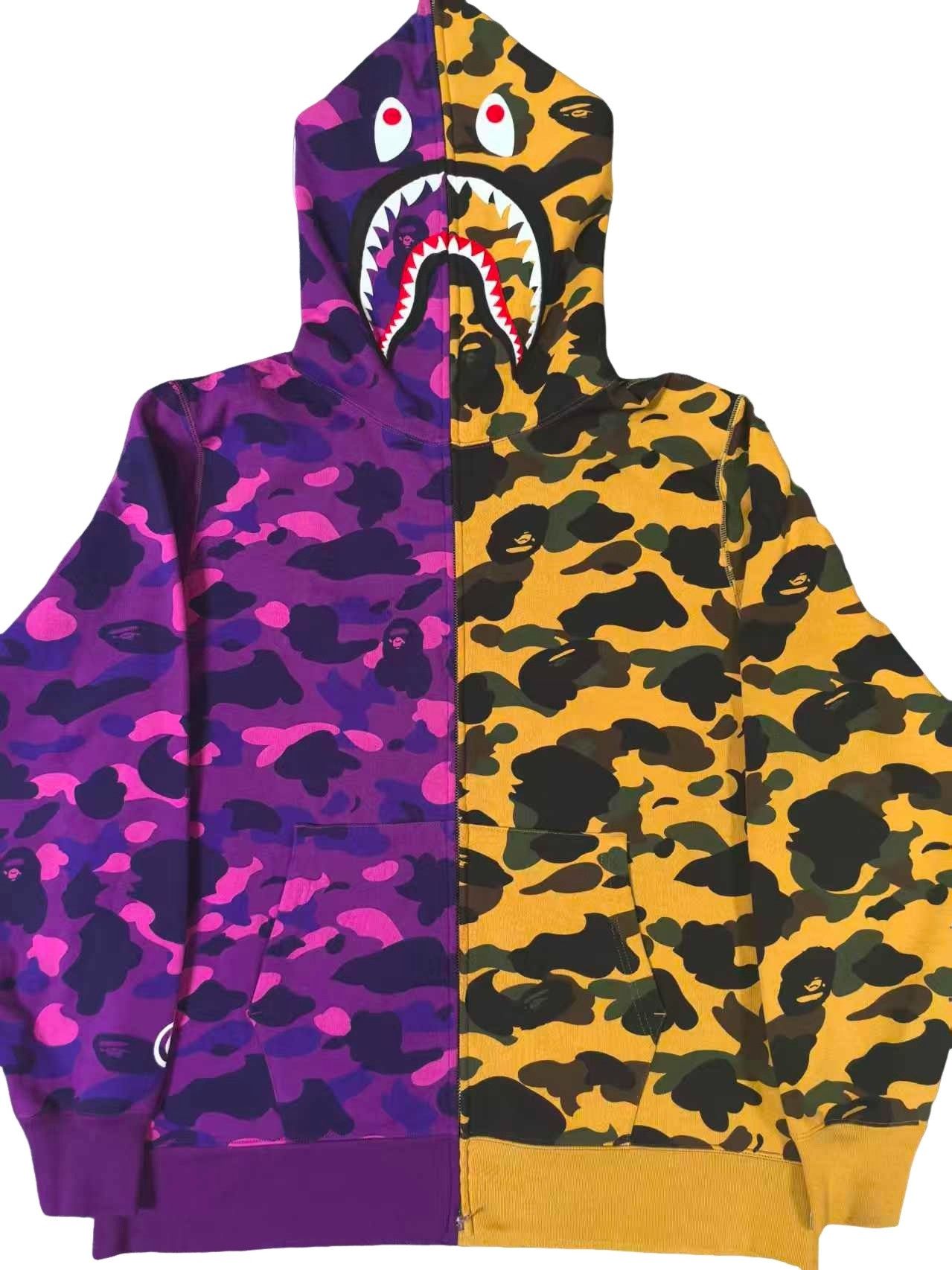 Bape BAPE Multi Camo Shark Hoodie 2XL Size US XXL / EU 58 / 5 - 1 Thumbnail
