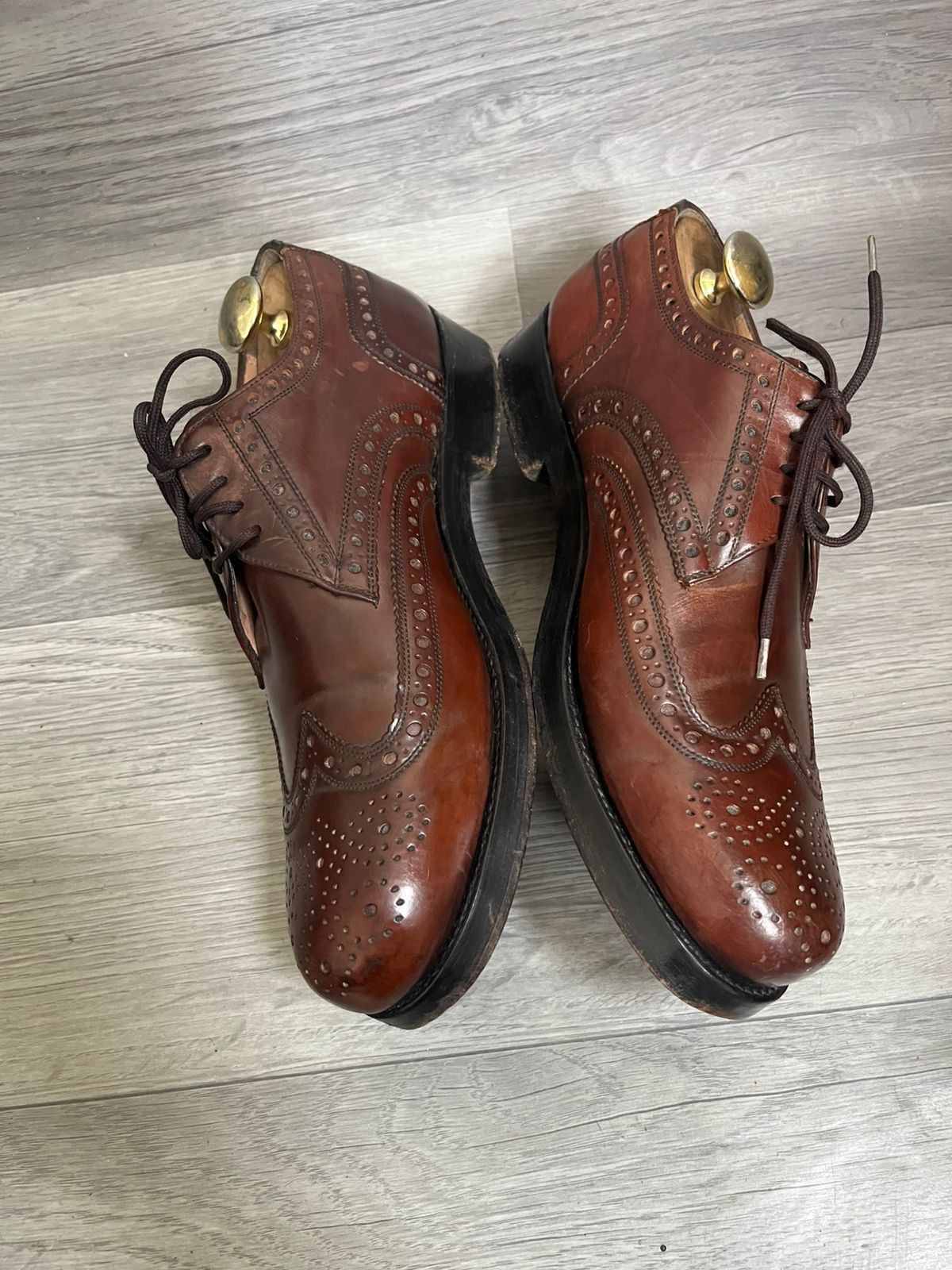 Heinrich Dinkelacker Heinrich Dinkelacker Shell Cordovan Brogues Sz 9 UK Size US 10 / EU 43 - 6 Thumbnail
