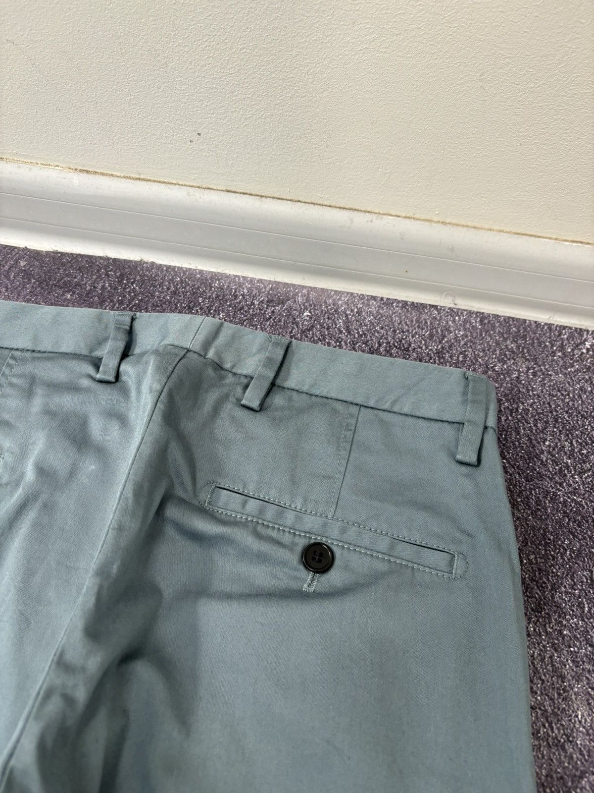 Acne Studios Acne Studios Max Satin Slim Fit Stretch Chino Pants Size US 28 / EU 44 - 16 Thumbnail