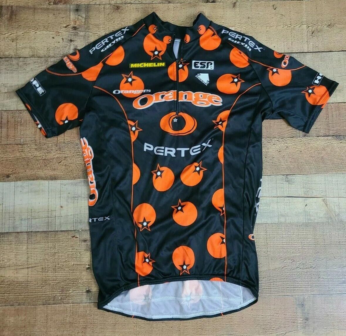 Designer Pertex Cycling Shirt Medium Orangers Orange shorts sleeve Size ONE SIZE - 1 Thumbnail