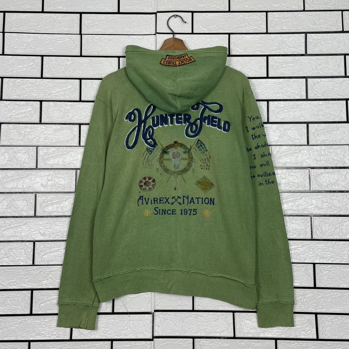 Avirex Avirex Zipper Green Hoodie Size US M / EU 48-50 / 2 - 7 Thumbnail