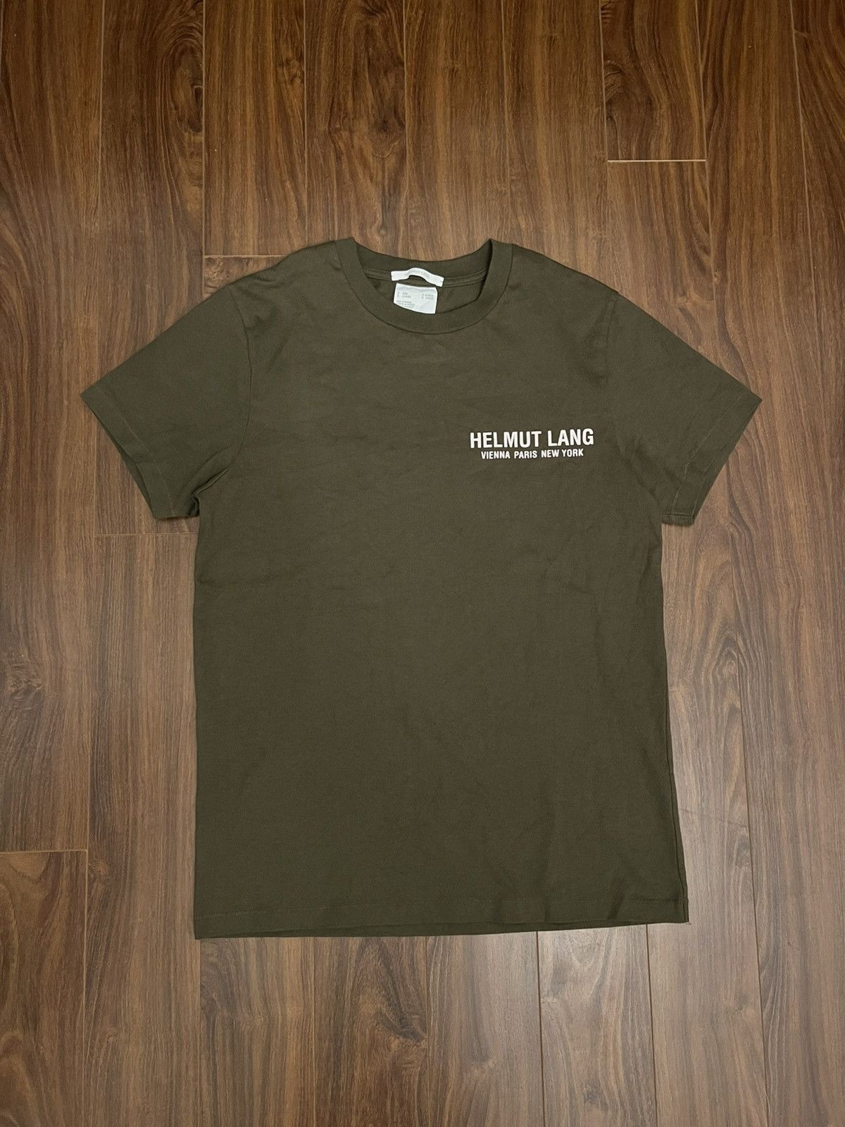 Helmut Lang BNWT Helmut Lang Strap Tee in Hunter Sage Size US S / EU 44-46 / 1 - 2 Thumbnail