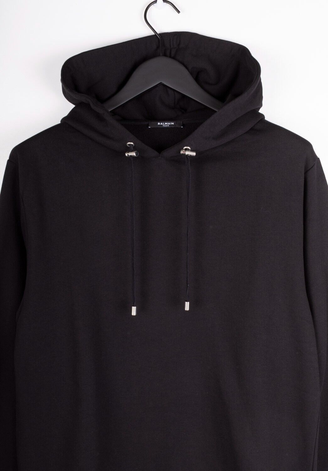 Balmain Original Balmain Men Hooded Black Jumper Size M B035 Size US M / EU 48-50 / 2 - 2 Thumbnail