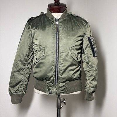 SAM Women's XS-S Bomber Jacket Olive Green Designer Army Kha