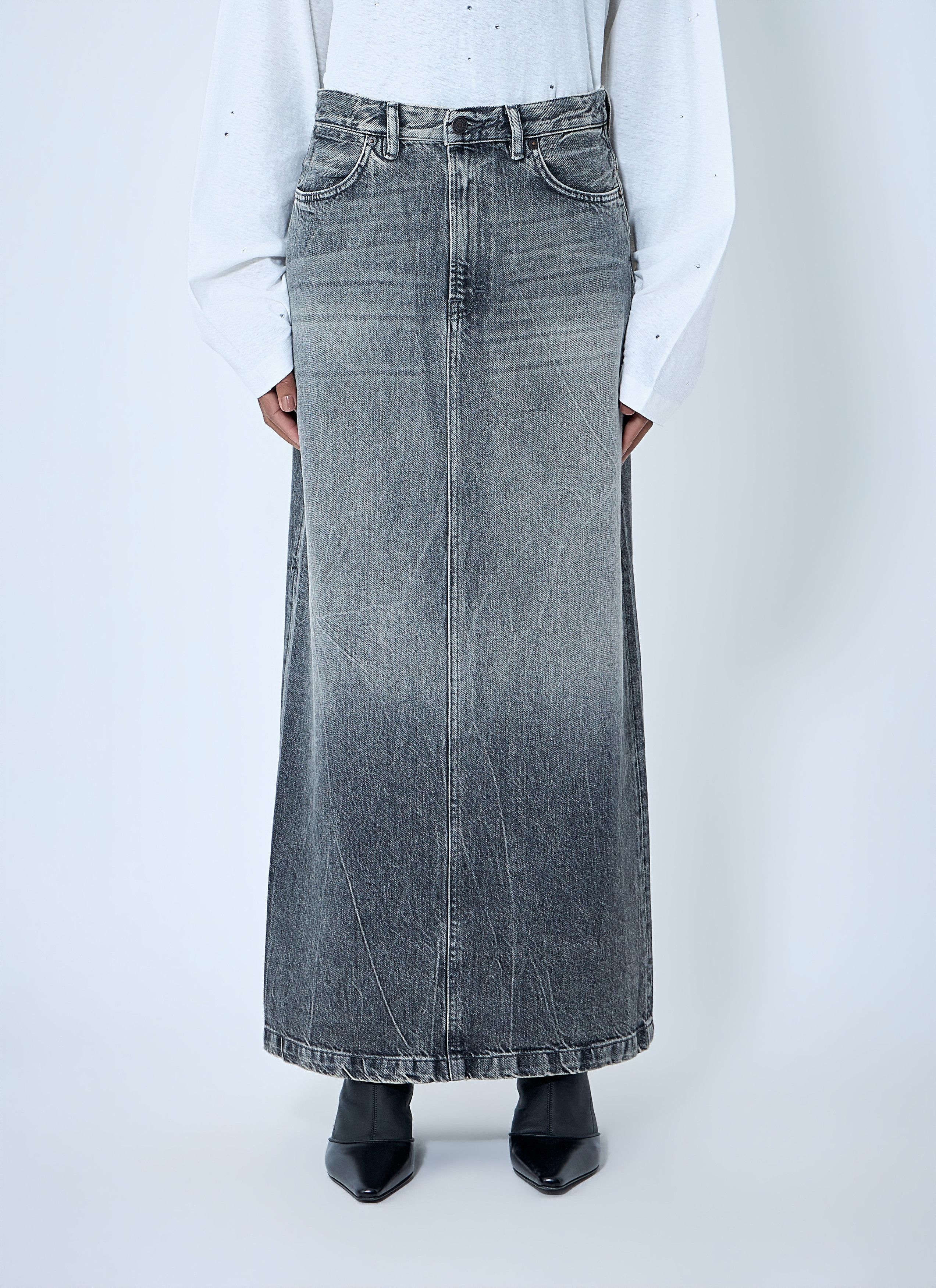 Acne Studios Denim Maxi Skirt Size 28" / US 6 / IT 42 - 1 Thumbnail