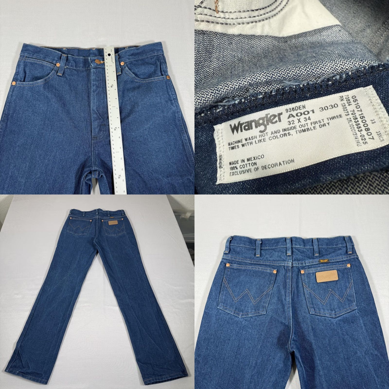 Wrangler Wrangler Jeans Slim 936DEN Cowboy Cut Denim 32x34 Blue Size US 32 / EU 48 - 8 Thumbnail