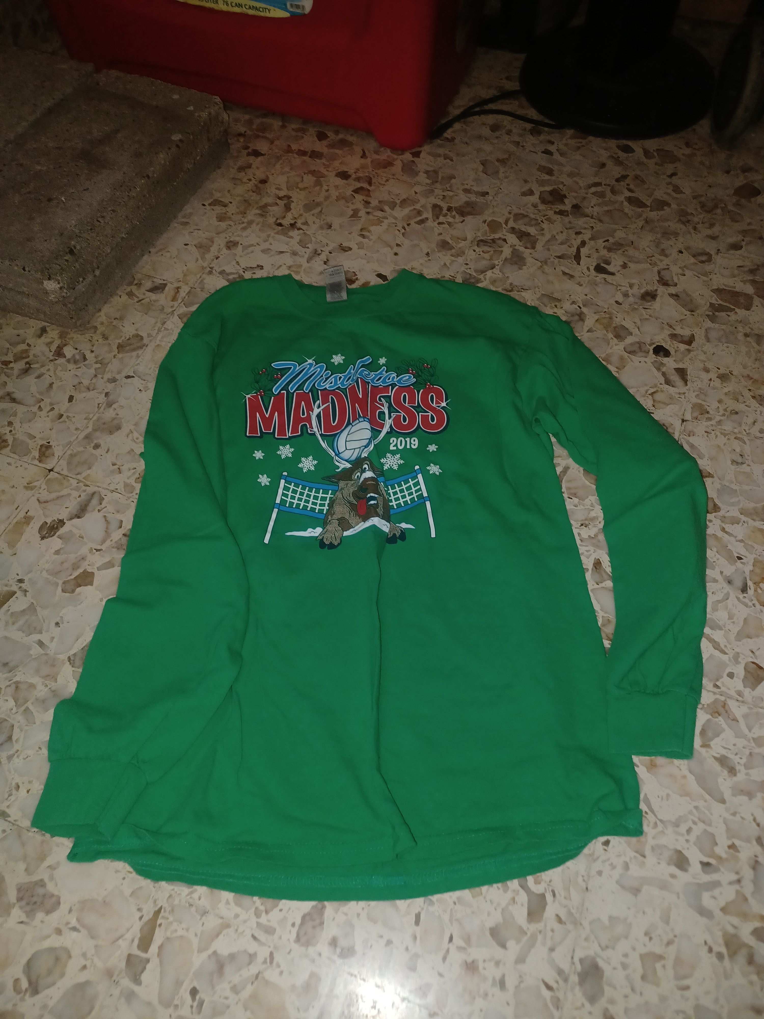 Other Men's Christmas Long Sleeve Graphic Tee Medium Green Size US M / EU 48-50 / 2 - 1 Thumbnail