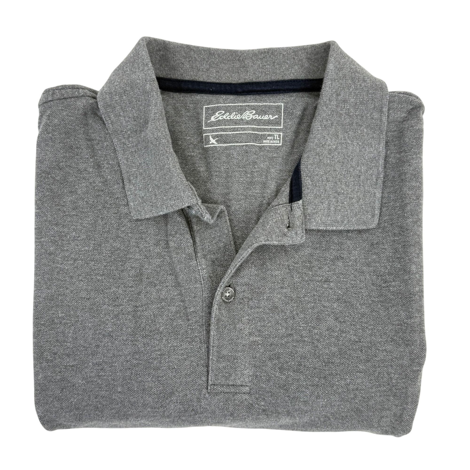 Eddie Bauer Eddie Bauer Men's Polo Shirt Short-Sleeve Casual Shirt Gray Size US L / EU 52-54 / 3 - 1 Thumbnail