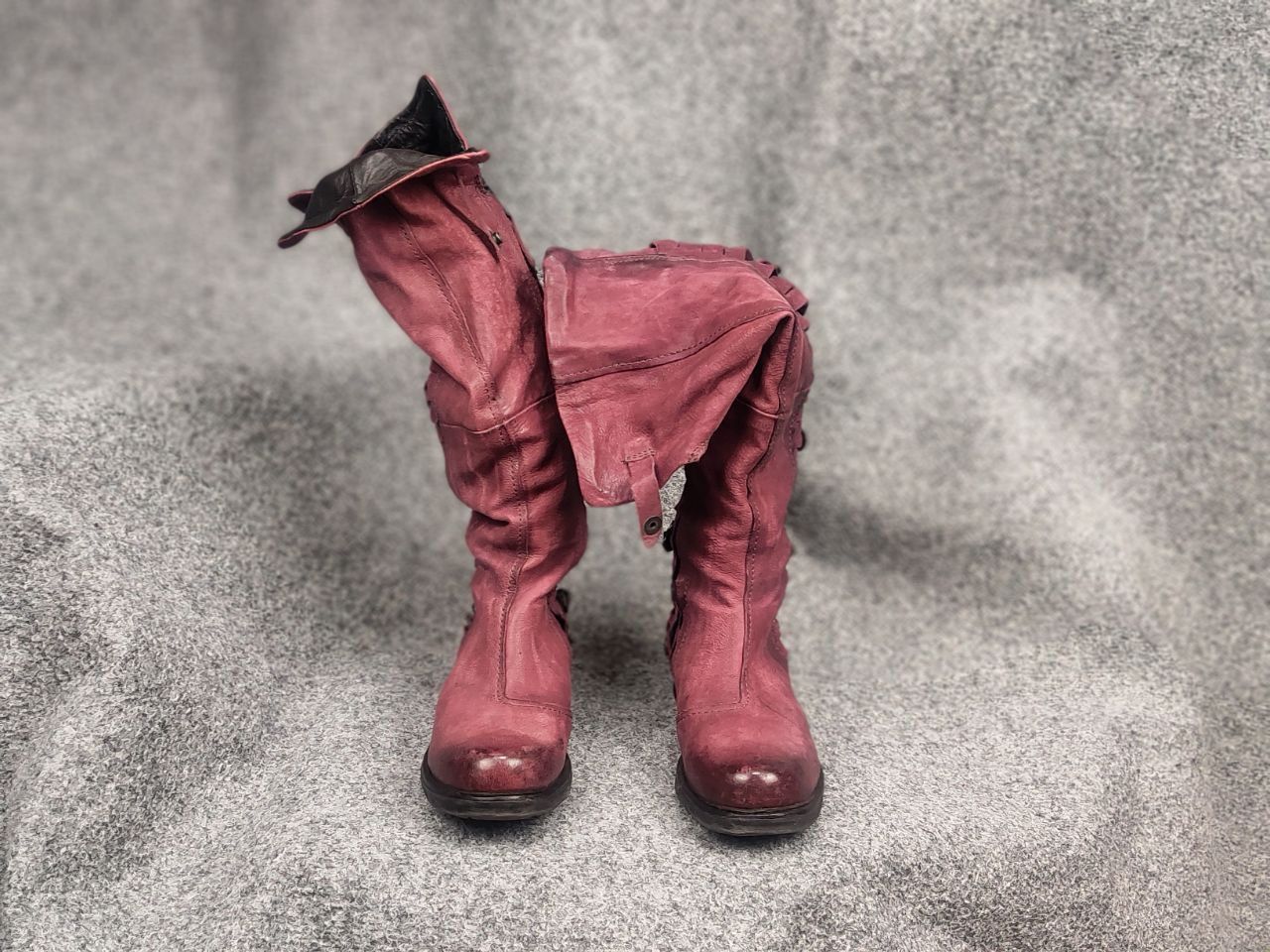 A.S.98 A.S.98 Design Airstep Metal Leather Zip Tall Knee Boots Size US 6 / IT 36 - 4 Thumbnail