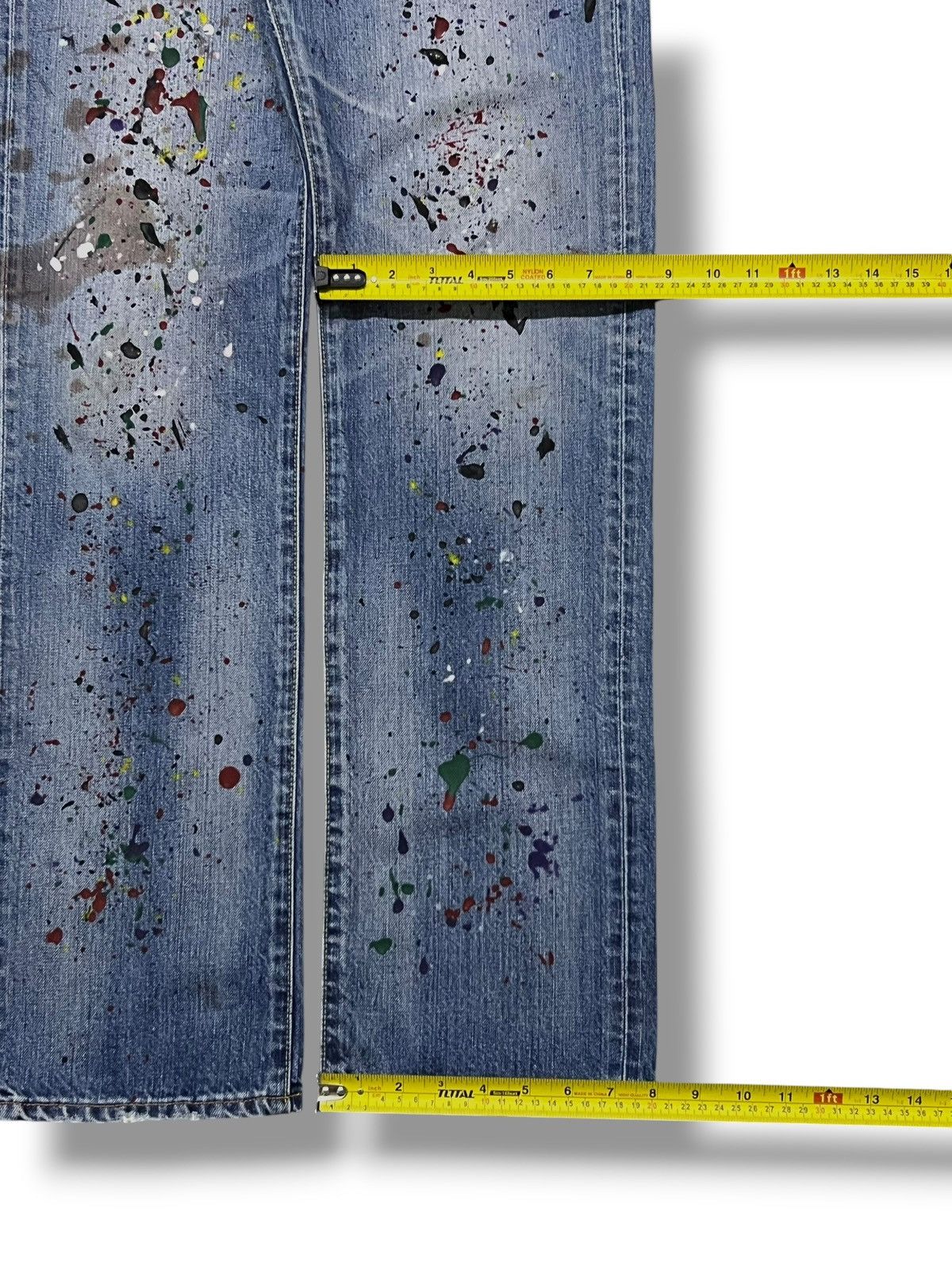Uniqlo Vintage Uniqlo UJ S002 Japan - Paint Splatter, Faded Wash Size US 32 / EU 48 - 18 Thumbnail