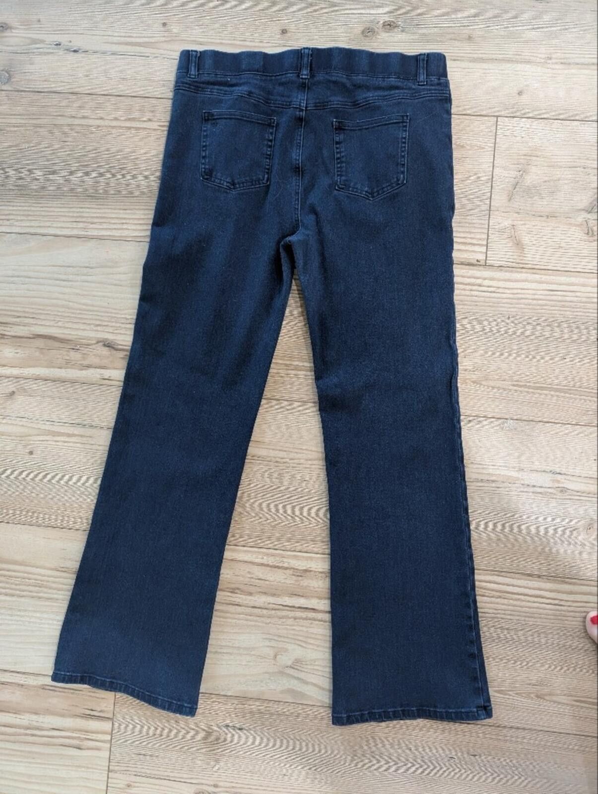 Betabrand Betabrand Women's Straight Leg Jeans - Dark Blue Size 36" / US 14 / IT 50 - 6 Thumbnail