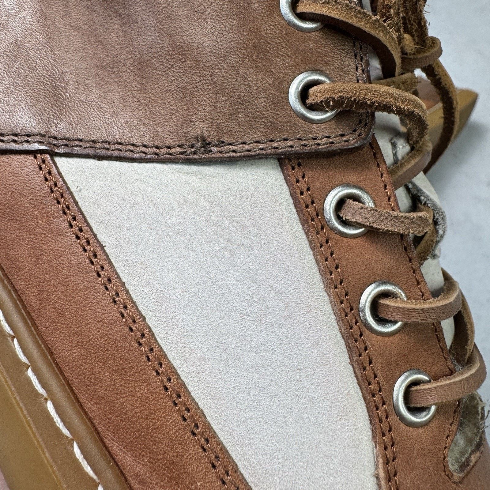 Dsquared2 Dsquared2 Men High Sneakers With Fur Brown Size EU 41 US 8 Size US 8 / EU 41 - 5 Thumbnail