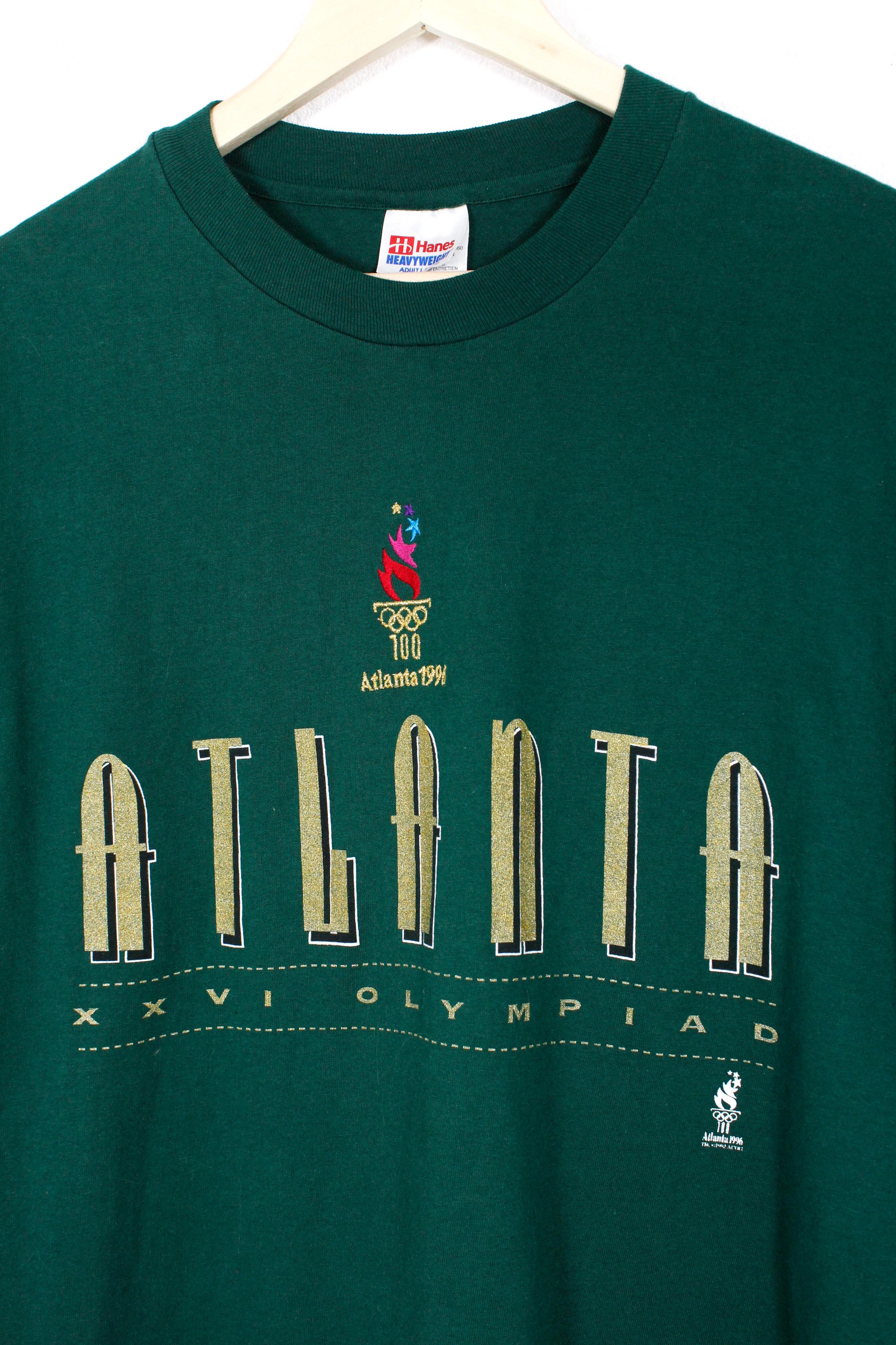 USA Olympics × Vintage Vintage 1996 Olympiad Games Atlanta 90s Official Tee T-shirt Size US L / EU 52-54 / 3 - 2 Thumbnail