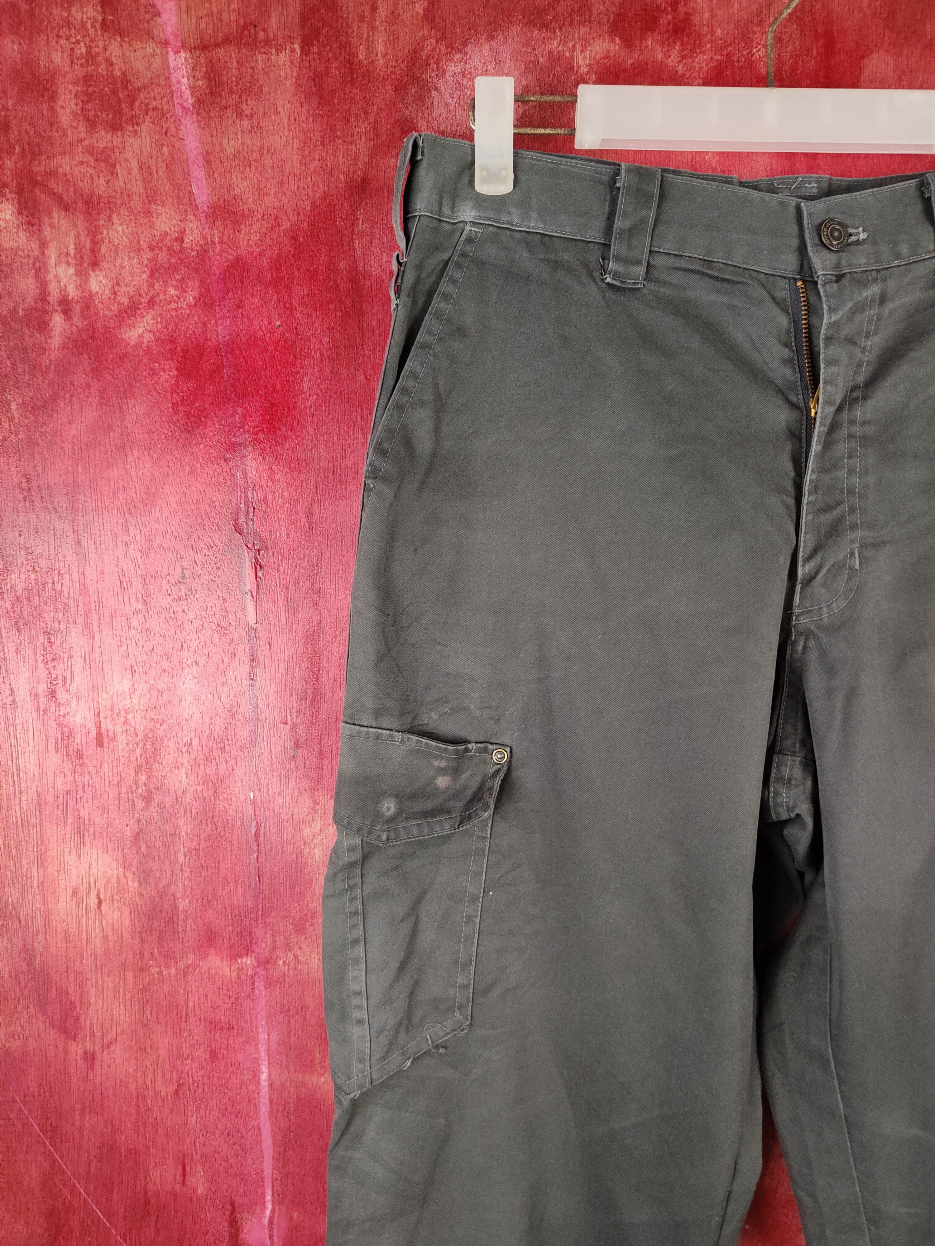 Japanese Brand ZDragon Dark Gray Multipocket Tactical Cargo Pants #S1273 Size US 31 - 3 Thumbnail