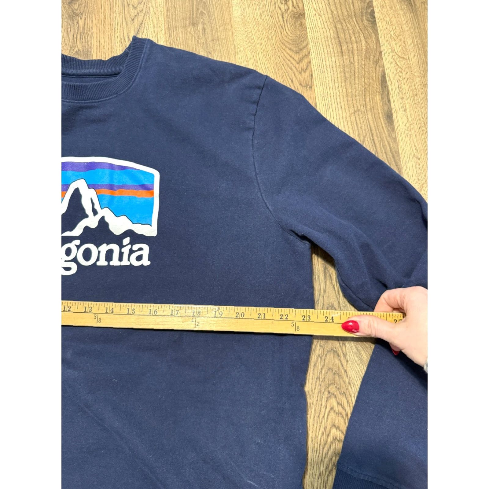 Patagonia Patagonia Sweater Men's Large Blue Logo Graphic Print Crewneck Pullover Size US L / EU 52-54 / 3 - 7 Thumbnail