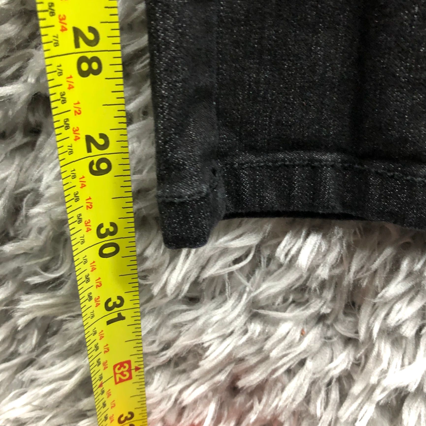 Denime Metro7 Jeans Womens Size 16 Dark Wash Black Denim Mid Rise Straight 5-Pocket Size 38" / US 16 / IT 52 - 3 Thumbnail