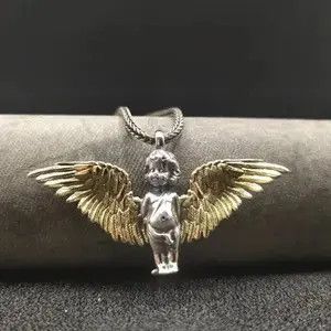 Jewelry × Vintage Classic Little Angel Gold Wings Necklace Size ONE SIZE - 2 Thumbnail