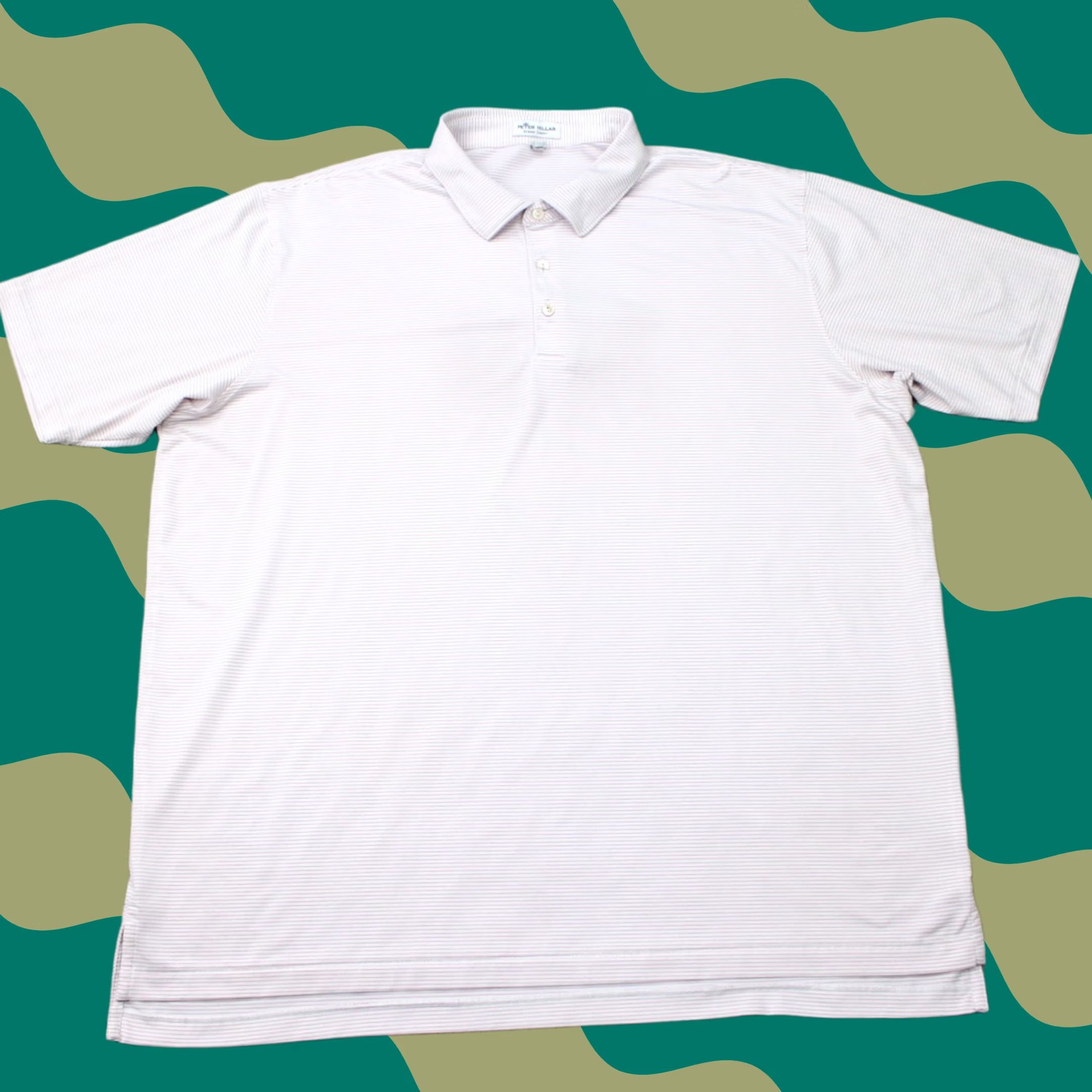 Peter Millar Peter Millar Polo Shirt Mens 2XL Pink/White Summer Comfort Halford Performance Shirt Polo Shirt Men 2XL Pink White Summer Comfort Mens Size US XXL / EU 58 / 5 - 1 Thumbnail
