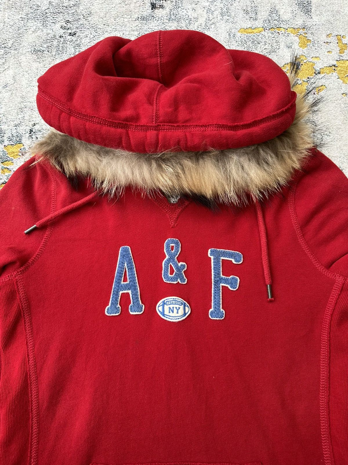 Abercrombie & Fitch DISTRESSED ABERCROMBIE FUR HOODIE IFSIXWASNINE LGB STYLE Size US S / EU 44-46 / 1 - 5 Thumbnail