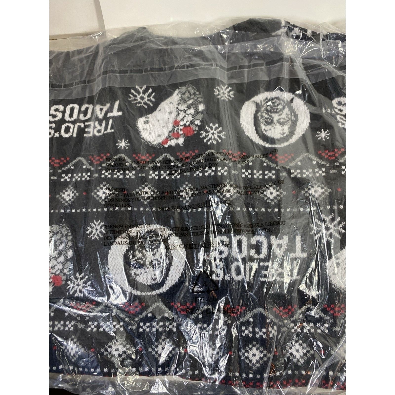 Other Trejo’s Tacos Ugly Christmas Sweater 2XL w/ Matching Socks Size US XXL / EU 58 / 5 - 4 Thumbnail