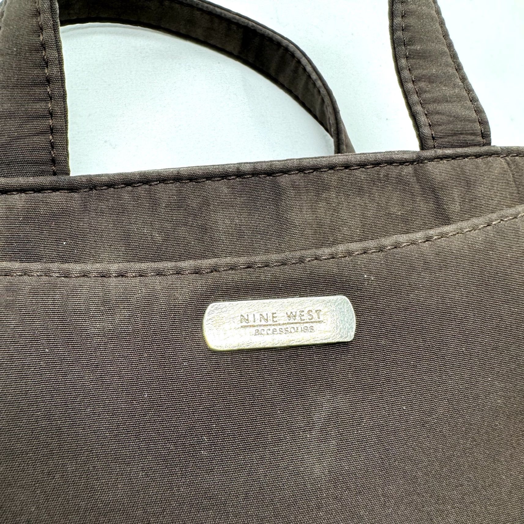 Nine West Vintage 90s Nine West Mini Purse Bag Brown Nylon Square Structured User: Vintage 90s Nine West Mini Purse Bag Brown Nylon Square Structured Size ONE SIZE - 6 Thumbnail