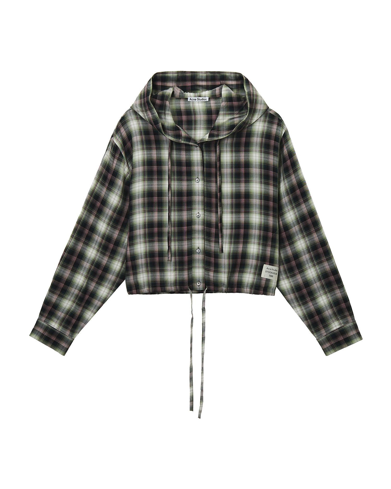 Acne Studios Acne Studios Plaid Hooded Top Size L / US 10 / IT 46 - 1 Thumbnail