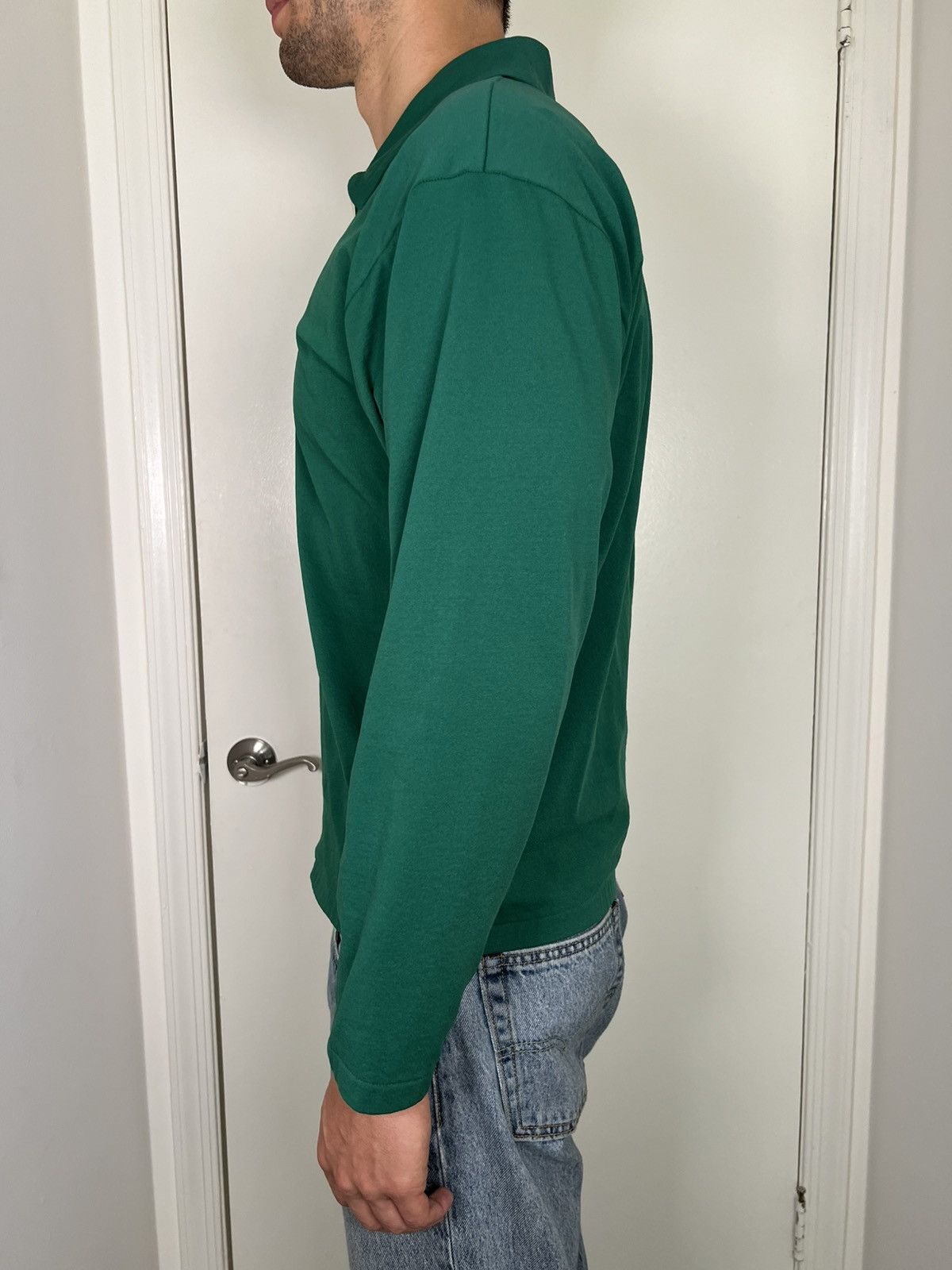 Vintage 70s Green Zip Up Size US L / EU 52-54 / 3 - 3 Thumbnail