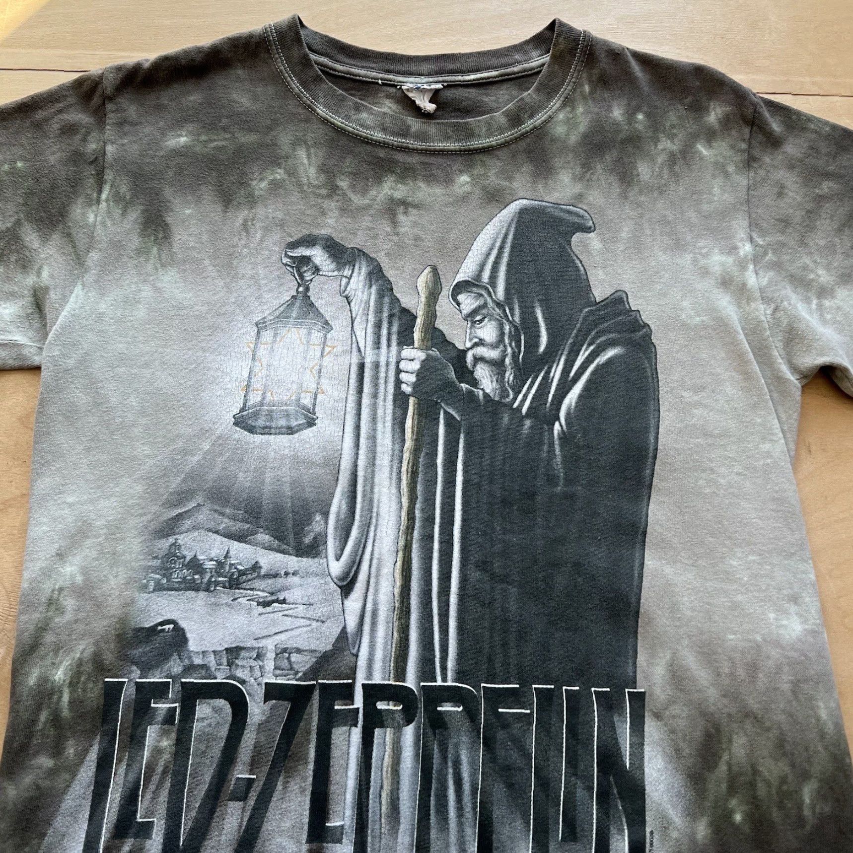 Liquid Blue VINTAGE Led Zeppelin Stairway to Heaven Shirt Small Green Y2K Liquid Blue Rock Music Size US S / EU 44-46 / 1 - 3 Thumbnail