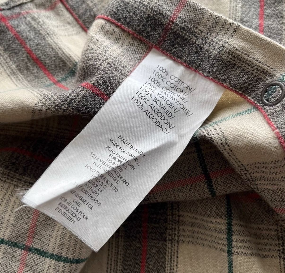 RRL Ralph Lauren RRL Ralph Lauren Double RL Plaid Western Shirt K22 Size US XS / EU 42 / 0 - 6 Thumbnail